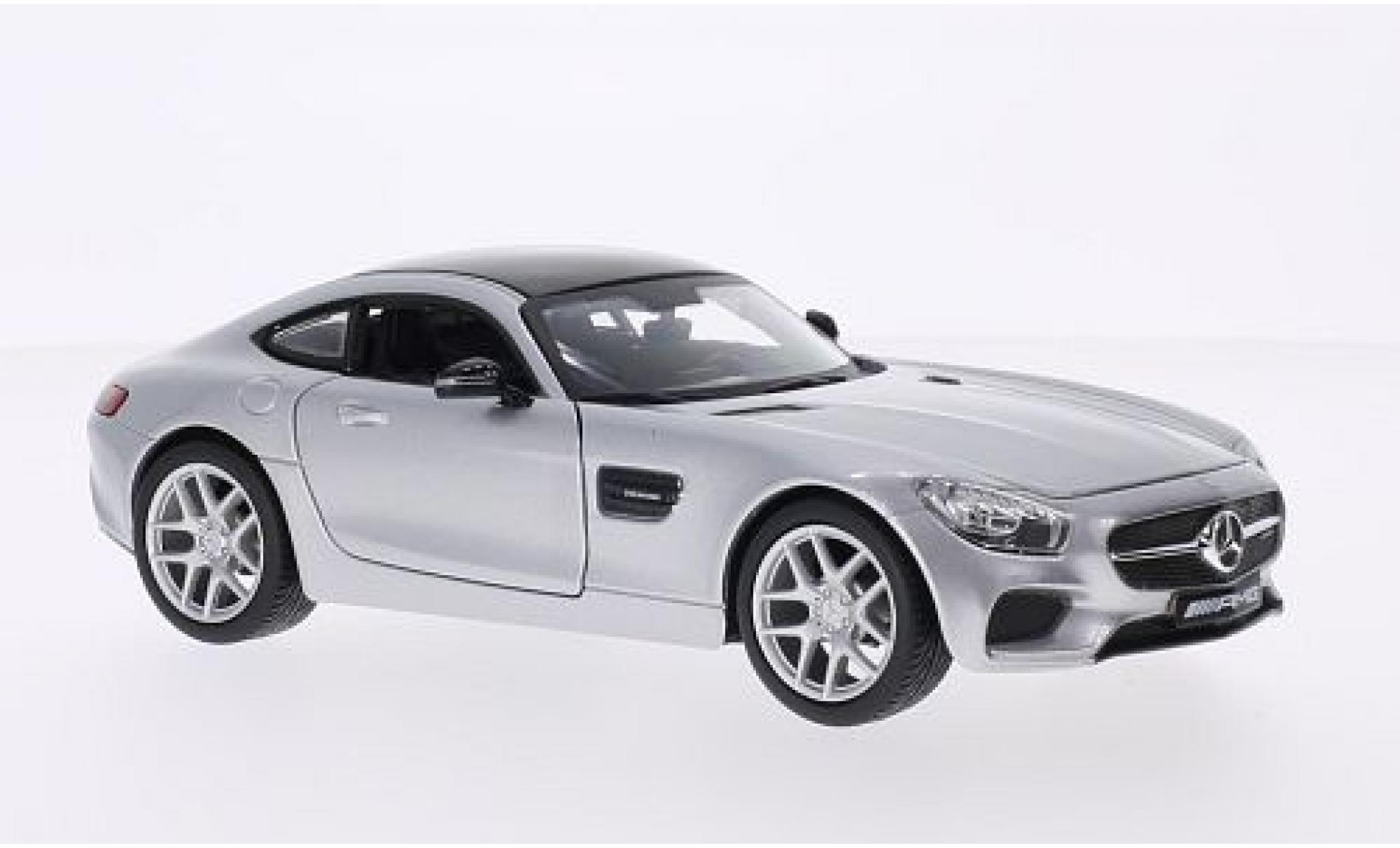 Mercedes AMG GT 1/24 Maisto grijs/zwart 2015 modelauto