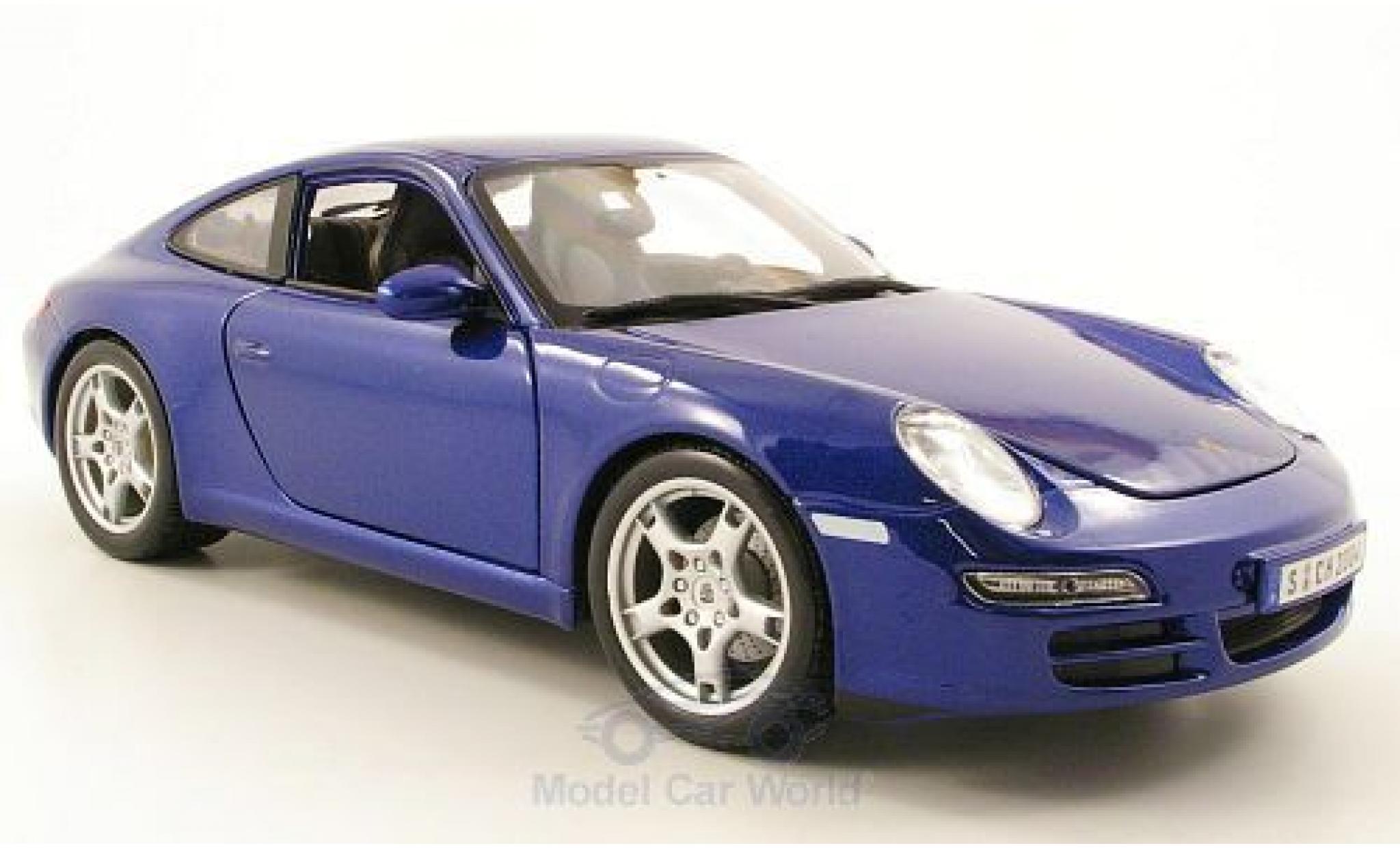 Porsche 997 S 1/18 Maisto 911 Carrera S () metallic blauw modelauto