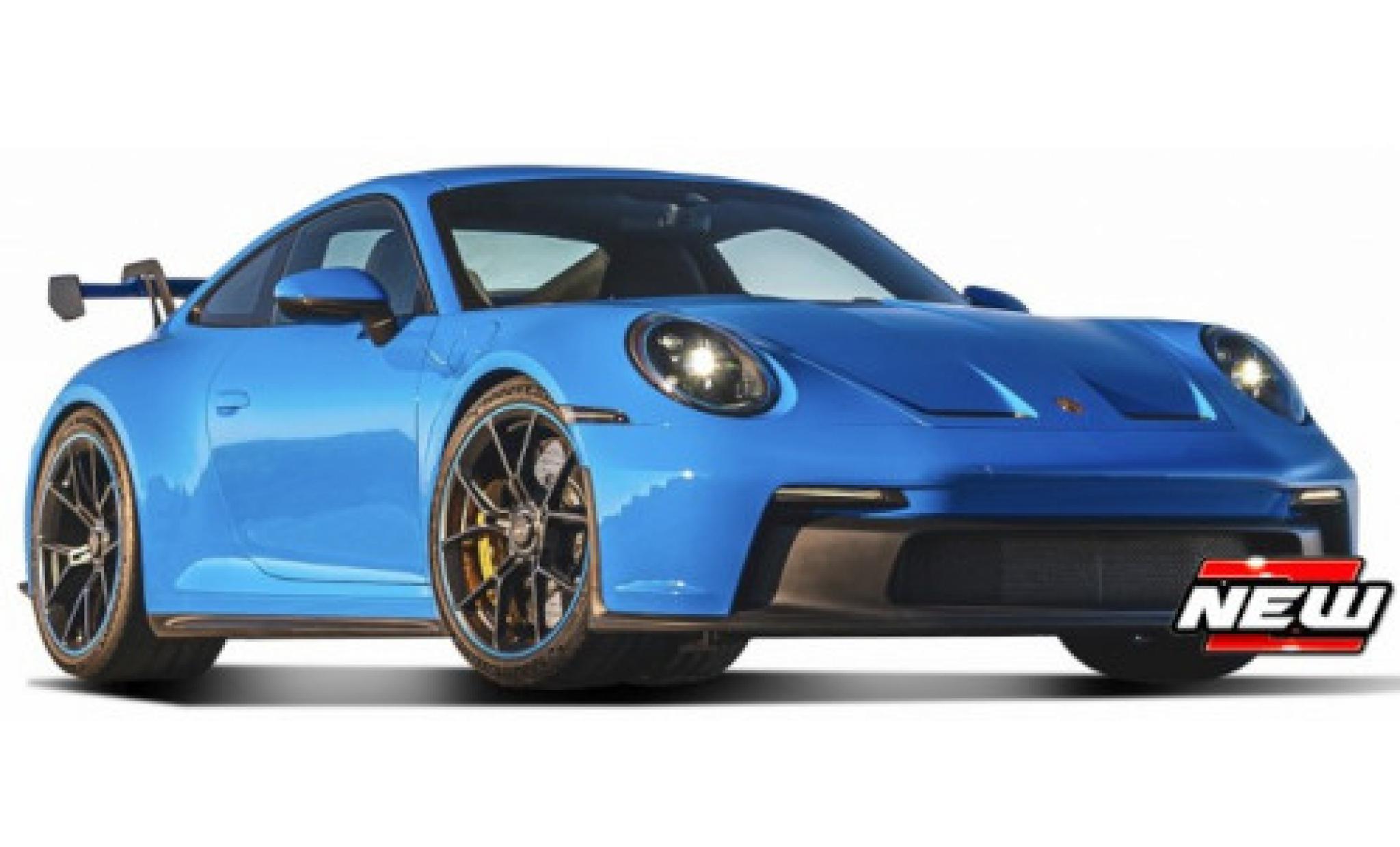 Porsche 992 GT3 1/18 Maisto 911  blauw 2022 1:18 modelauto