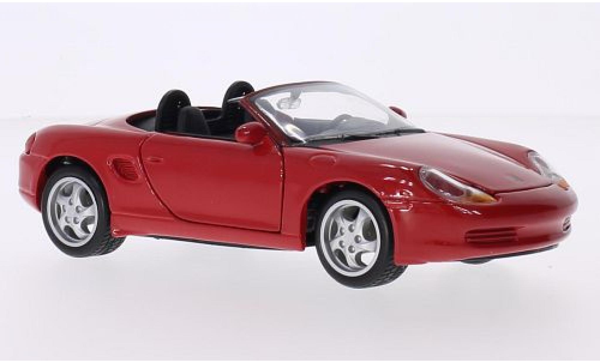 Porsche Boxster 1/24 Maisto rood 1996 modelauto