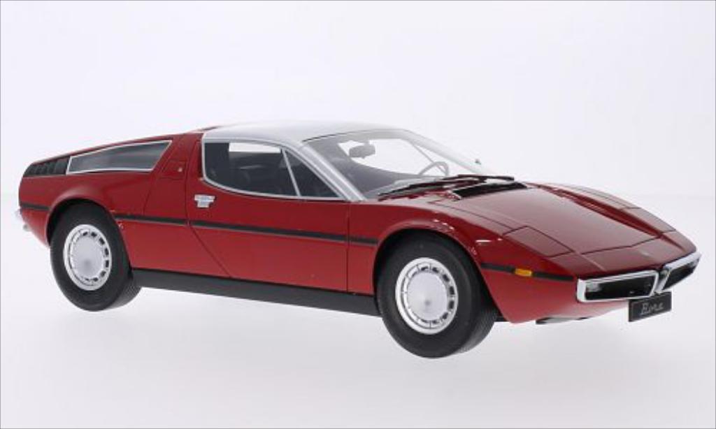 Maserati Bora 1/18 Minichamps rood/grijs 1970 modelauto