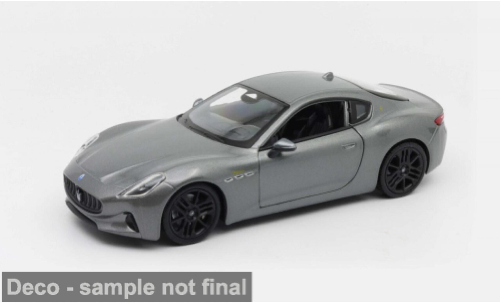 Maserati Gran Turismo 1/24 Welly Folgore grijs 2023 1:24 modelauto