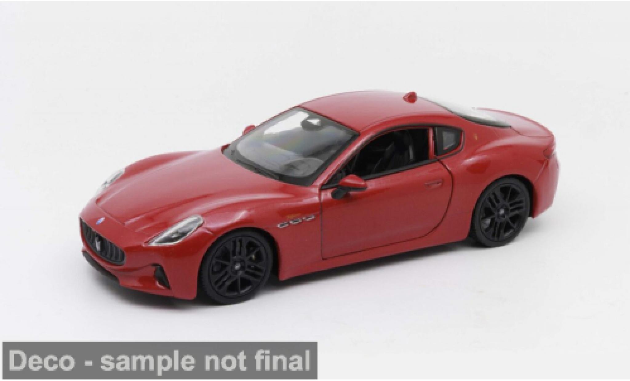 Maserati Gran Turismo 1/24 Welly Folgore rood 2023 1:24 modelauto