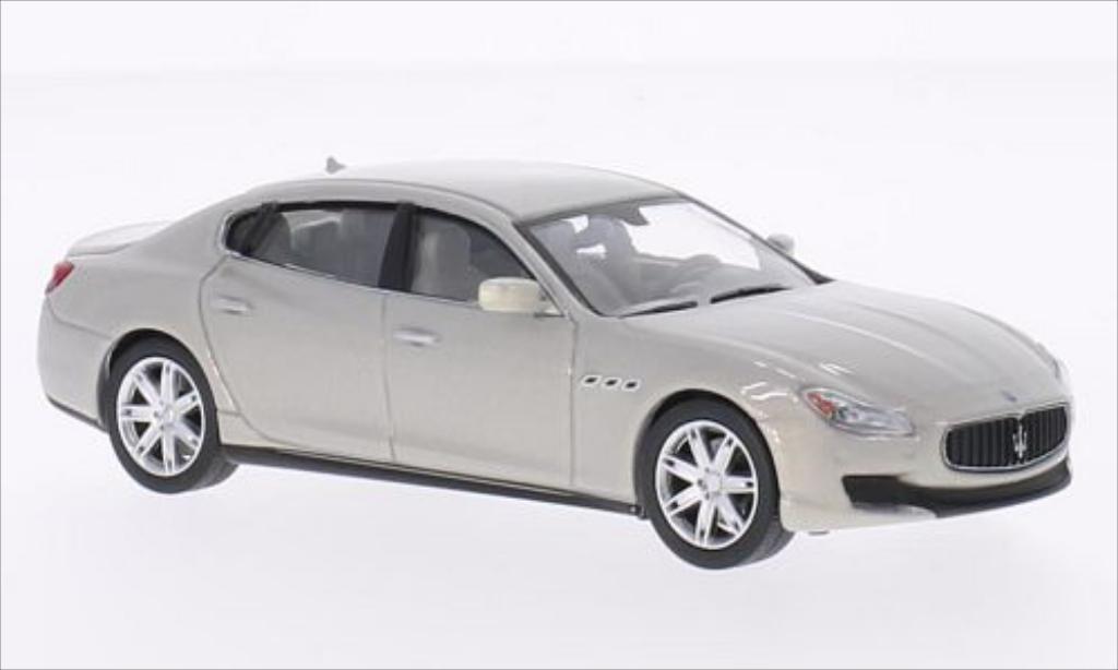 Maserati Quattroporte 1/43 WhiteBox GTS metallic grijs 2013 modelauto