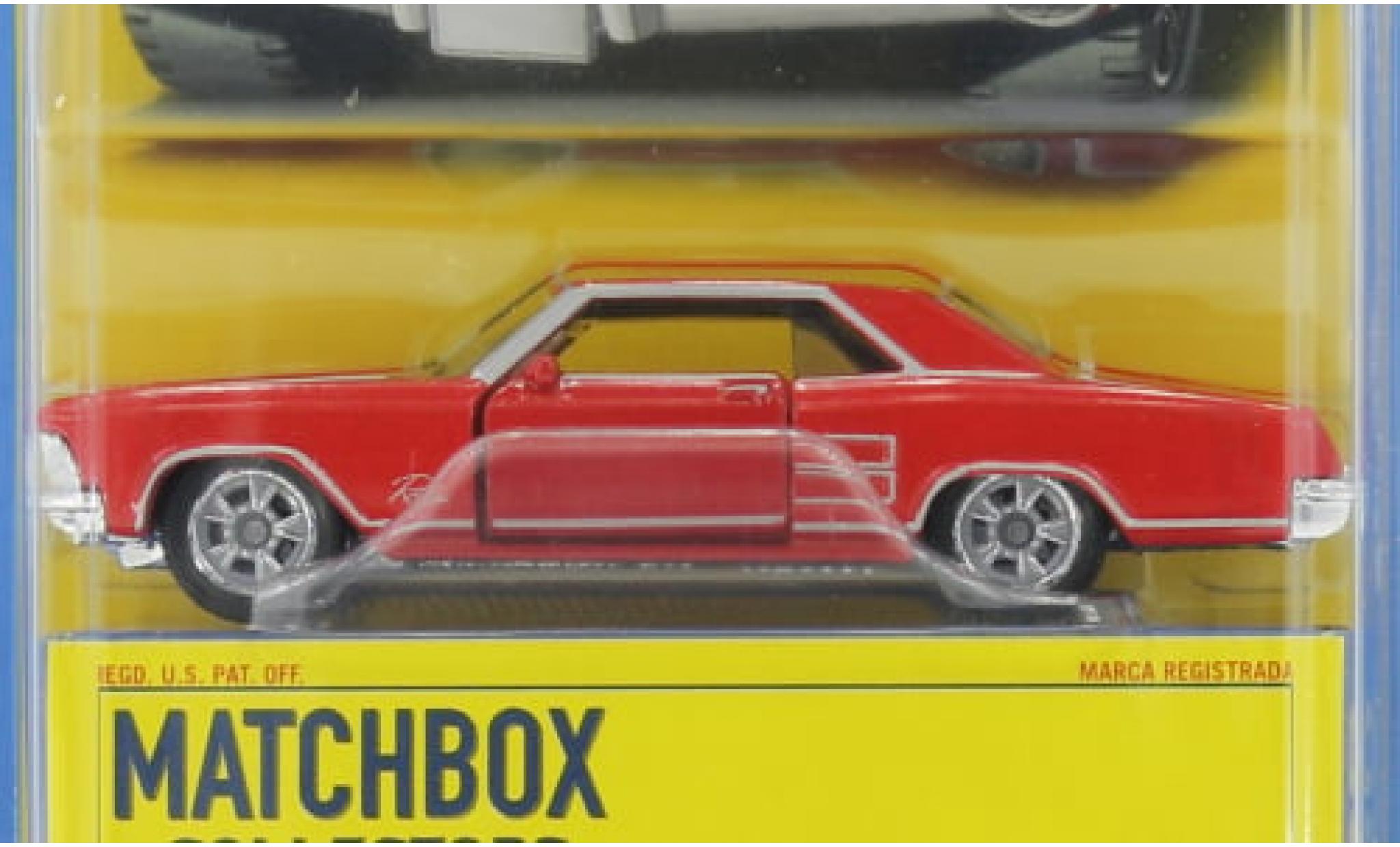 Buick Riviera 1/64 Matchbox rood 1964 1:64 modelauto