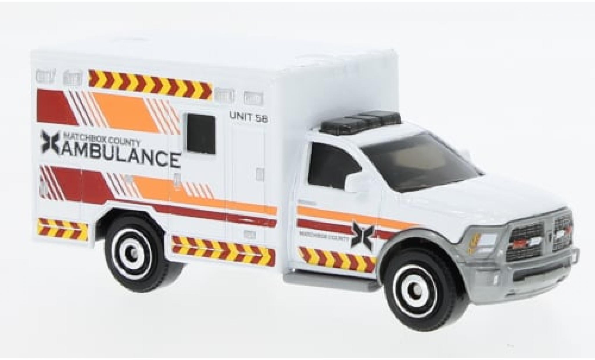 Dodge RAM 1/64 Matchbox Ambulance 2016 1:64 modelauto