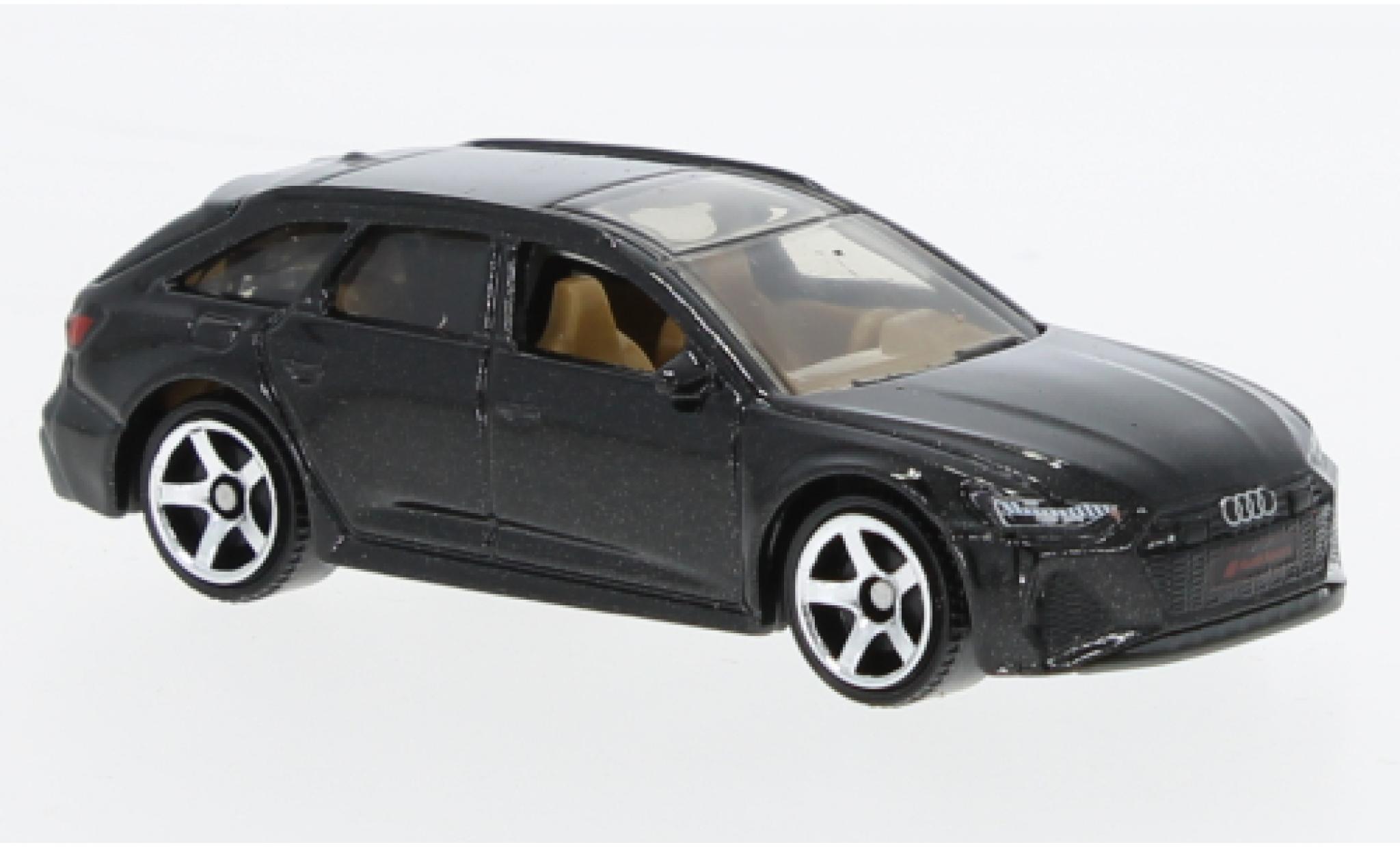 Audi RS6 1/64 Matchbox Avant metallic zwart 2023 modelauto