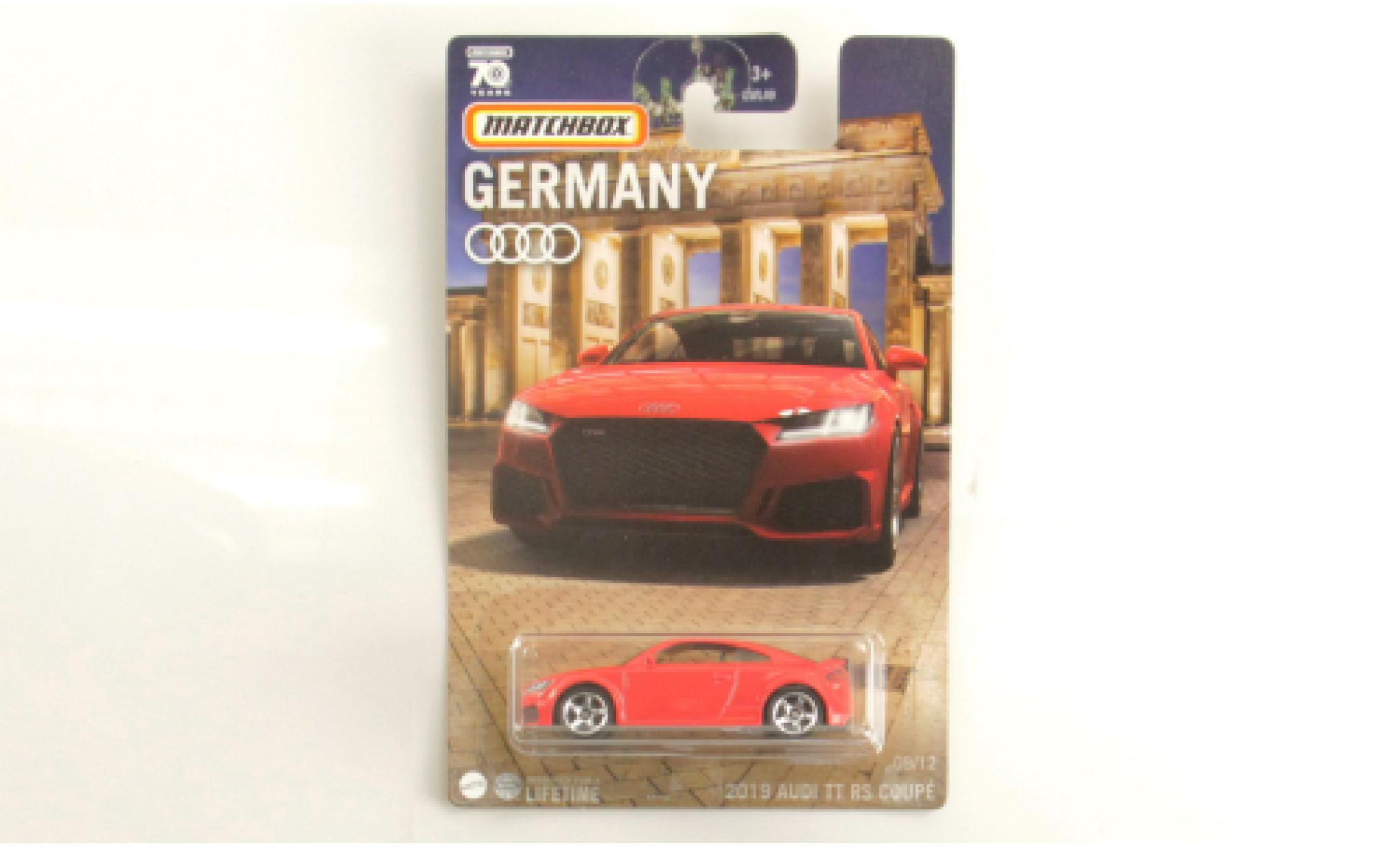Audi TT 1/64 Matchbox RS Coupe rood modelauto