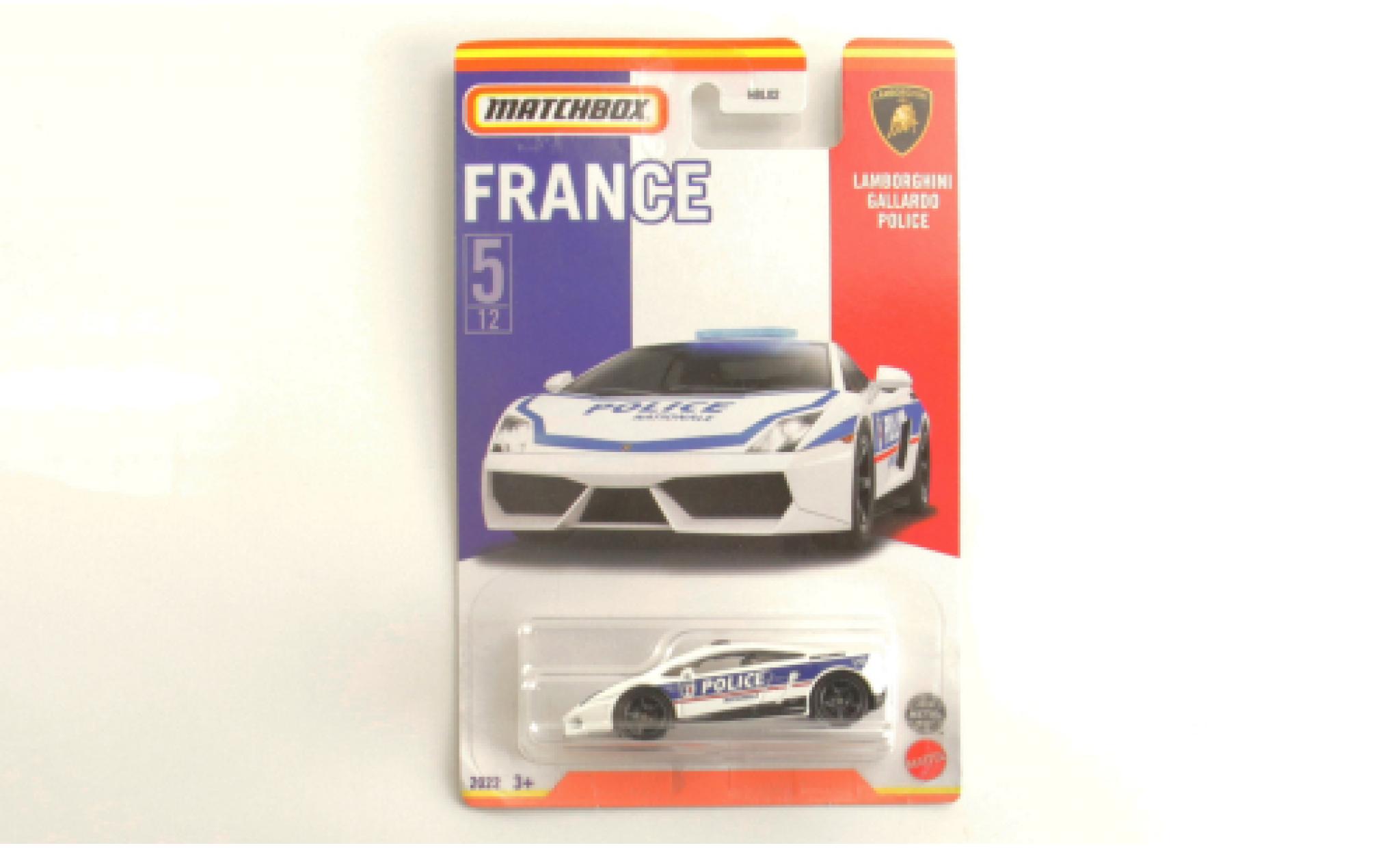 Lamborghini Gallardo 1/64 Matchbox Politie Nationale (F) modelauto