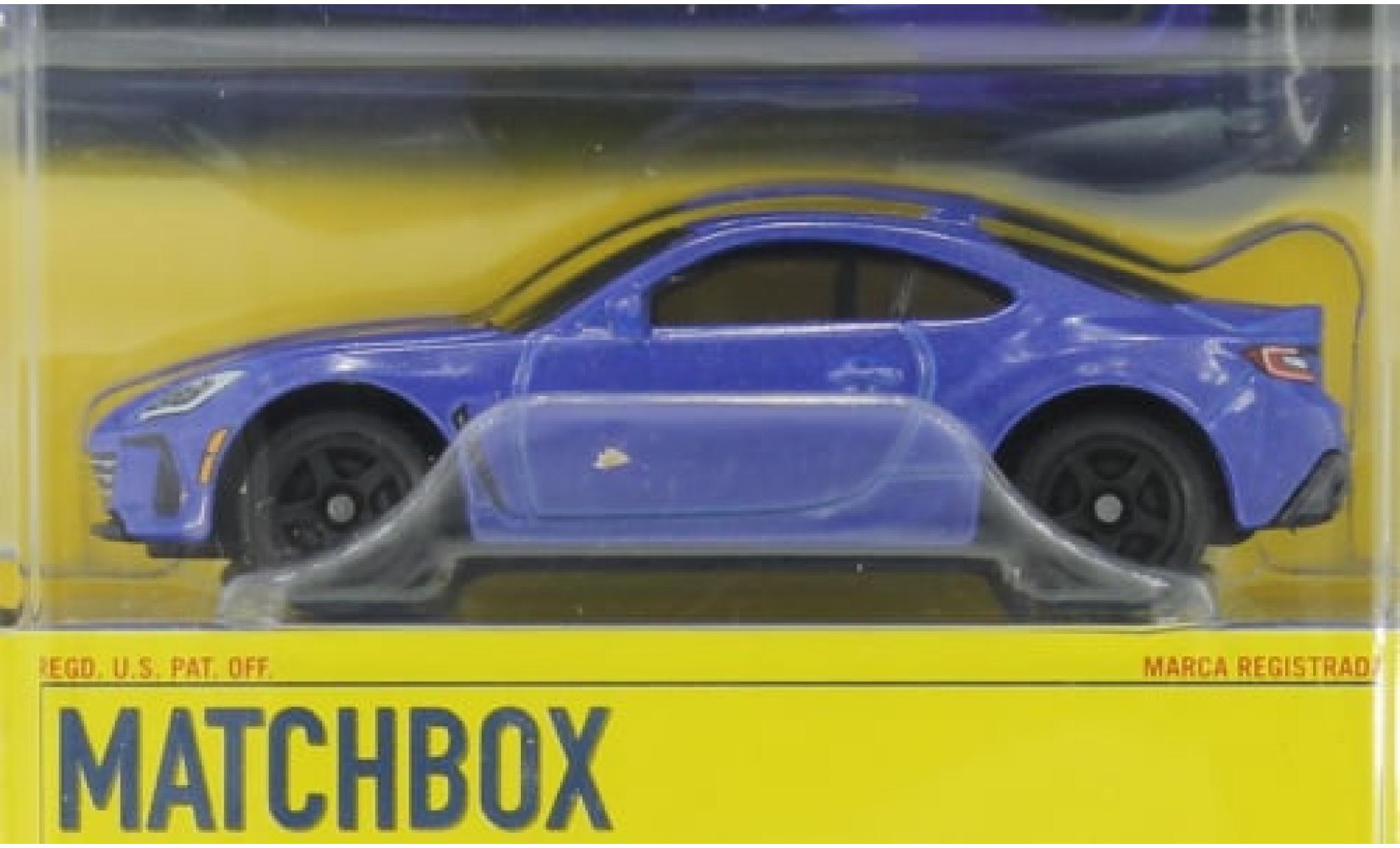 Subaru BRZ 1/64 Matchbox metallic blauw 2021 1:64 modelauto