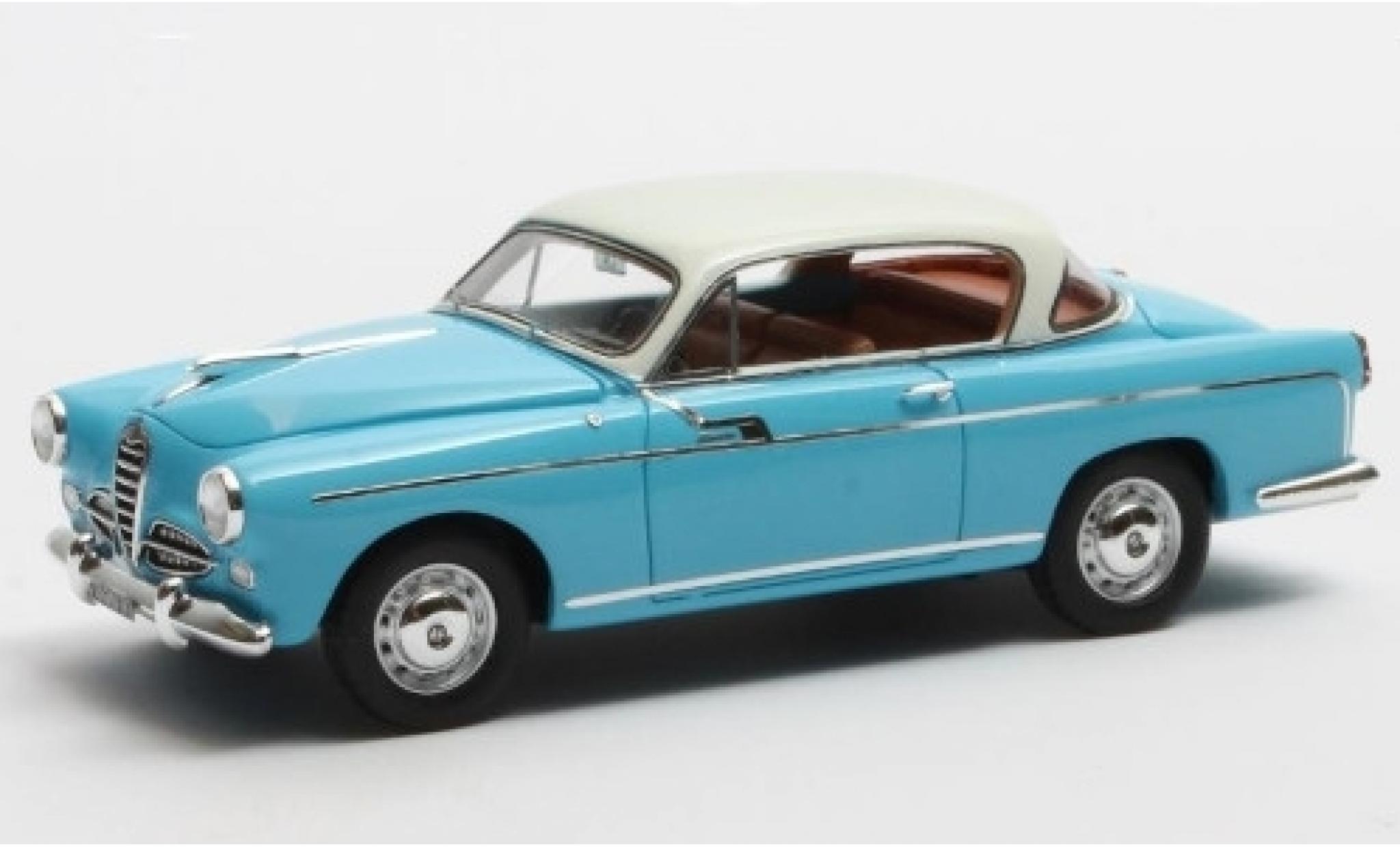Alfa Romeo 1900 1/43 Matrix Super Boano Primavera blauw/wit 1955 modelauto