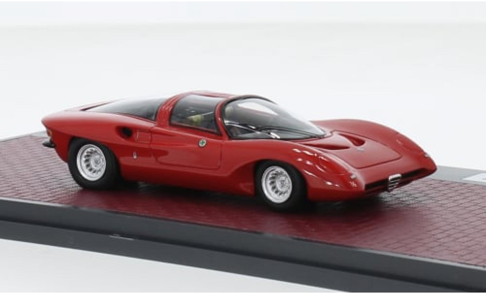 Alfa Romeo 33 1/43 Matrix -2 Coupe Speciale Pininfarina rood 1969 1:43 modelauto