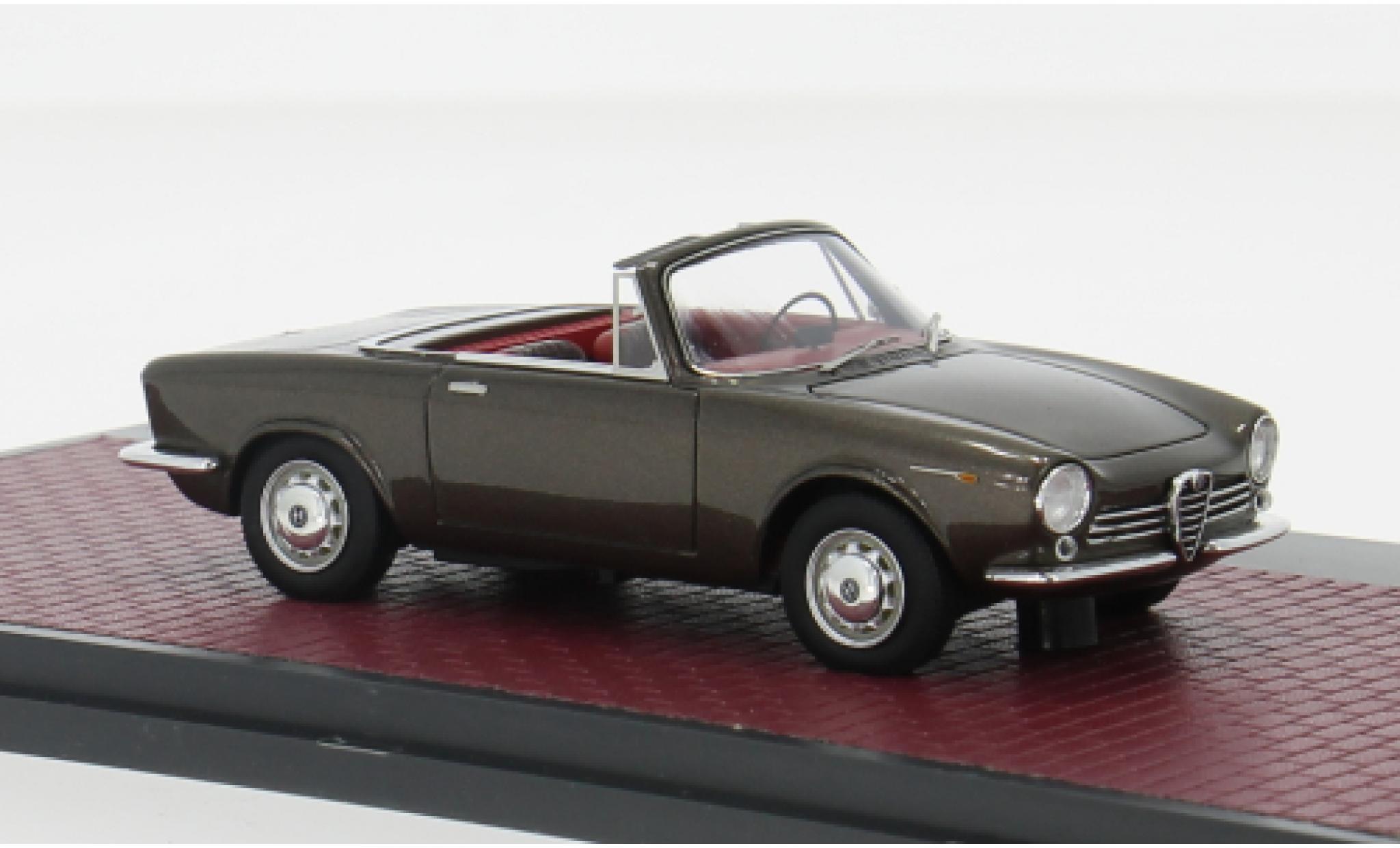 Alfa Romeo Giulia 1/43 Matrix GT Spider Proodotipo bruin 1963 1:43 modelauto