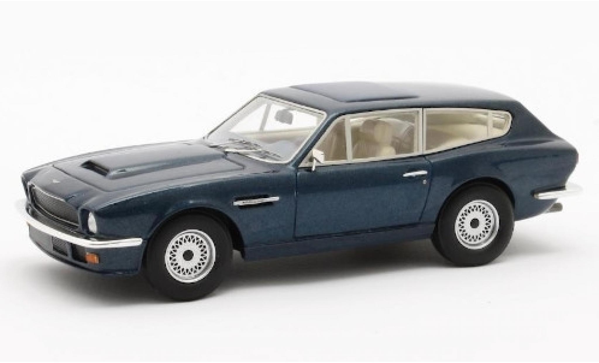 Aston Martin V8 1/43 Matrix Vantage Shooting Brake metallic blauw 1986 modelauto