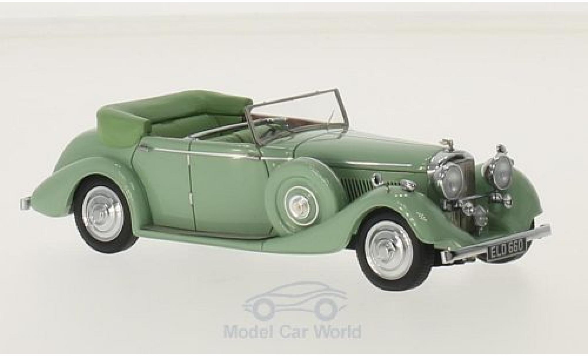 Bentley 4.5 1/43 Matrix 425 litre All Weather Tourer groen RHD Thrupp & Maberly 1937 modelauto