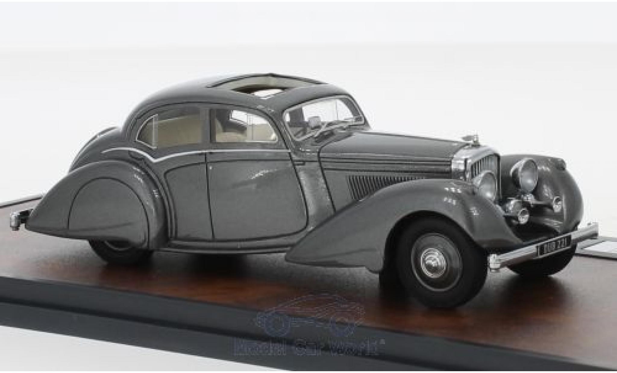 Bentley 4.5 1/43 Matrix 4.25 Litre Carlton Pillarless Saloon metallic grijs RHD 1937 modelauto
