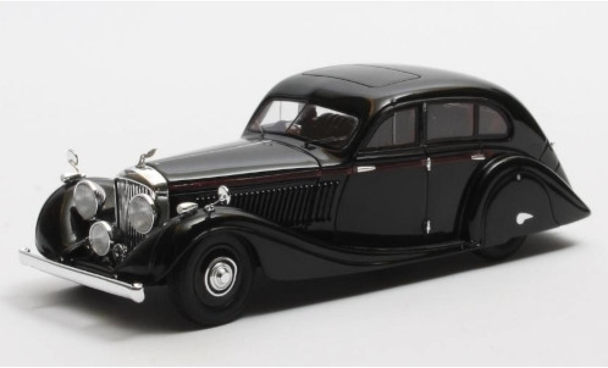 Bentley 4.5 1/43 Matrix Litre Gurney-Nutting Airflow Saloon zwart RHD 1936 #B81GP modelauto