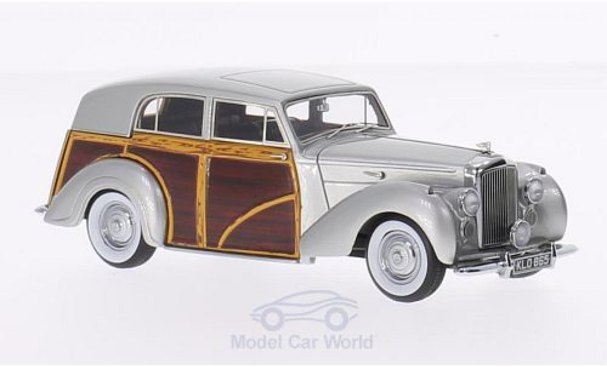 Bentley Mark 6 1/43 Matrix MK VI Harold Radford Countryman metallic grijs/Holzoptik RHD 1950 Chassis B441DZ modelauto