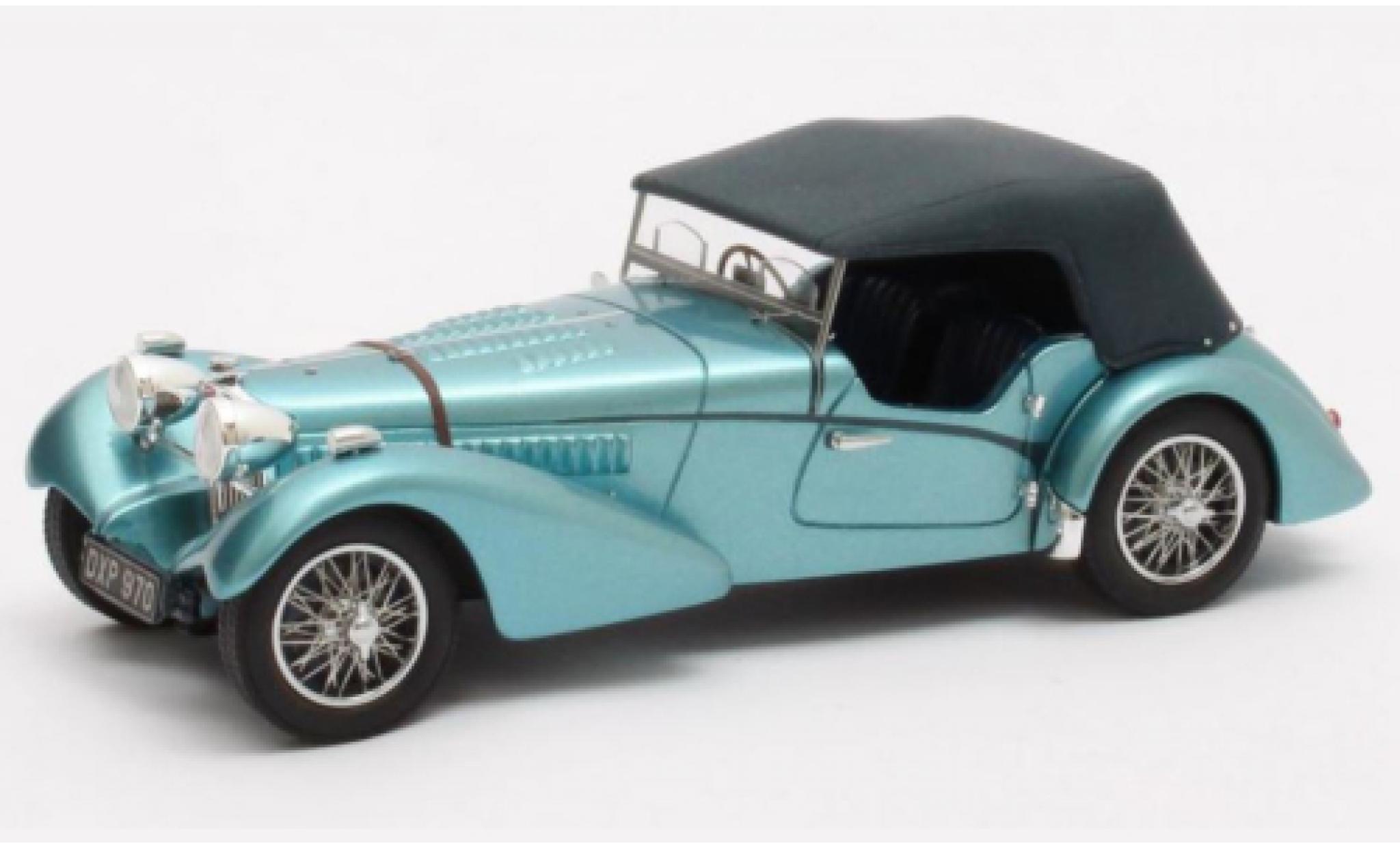 Bugatti 57 1/43 Matrix TSC Sports Tourer Vanden Plas metallic blauw RHD 1938 1:43 modelauto