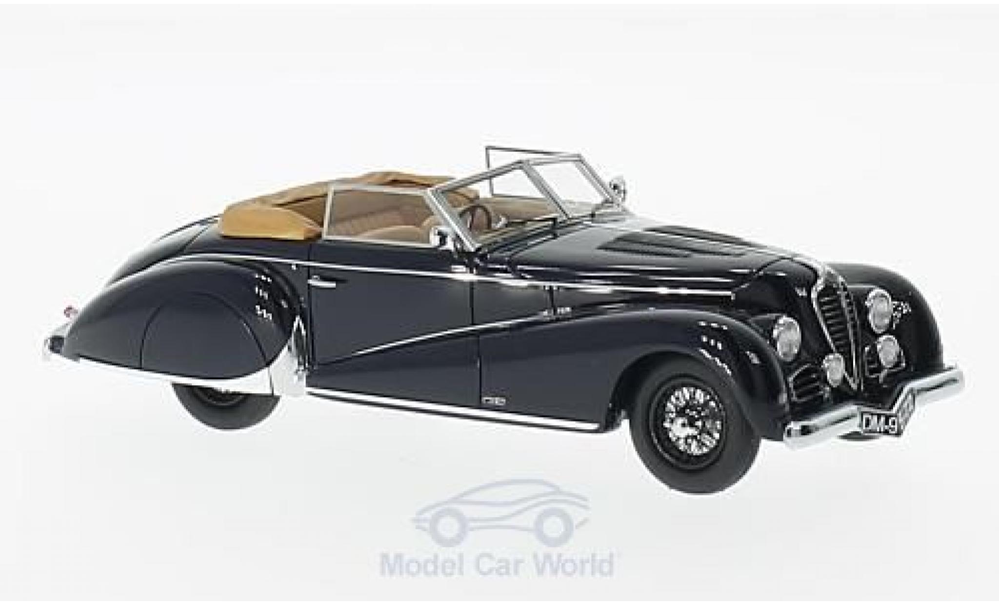 Delahaye 135 1/43 Matrix M Cabriolet by Antem Cabriolet blauw RHD 1949 modelauto