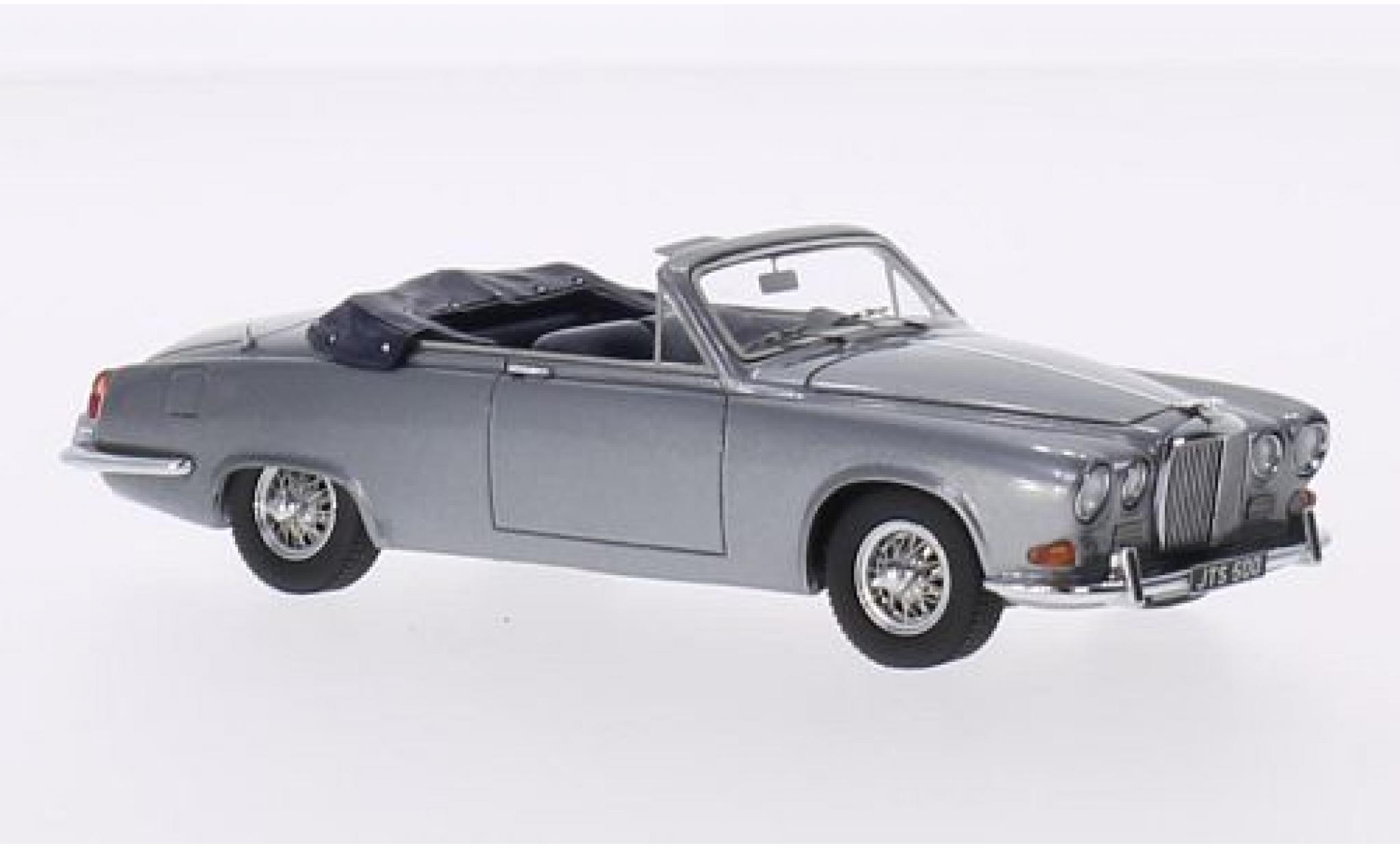 Jaguar 420 1/43 Matrix Harold Radford Cabriolet metallic grijs RHD 1967 modelauto