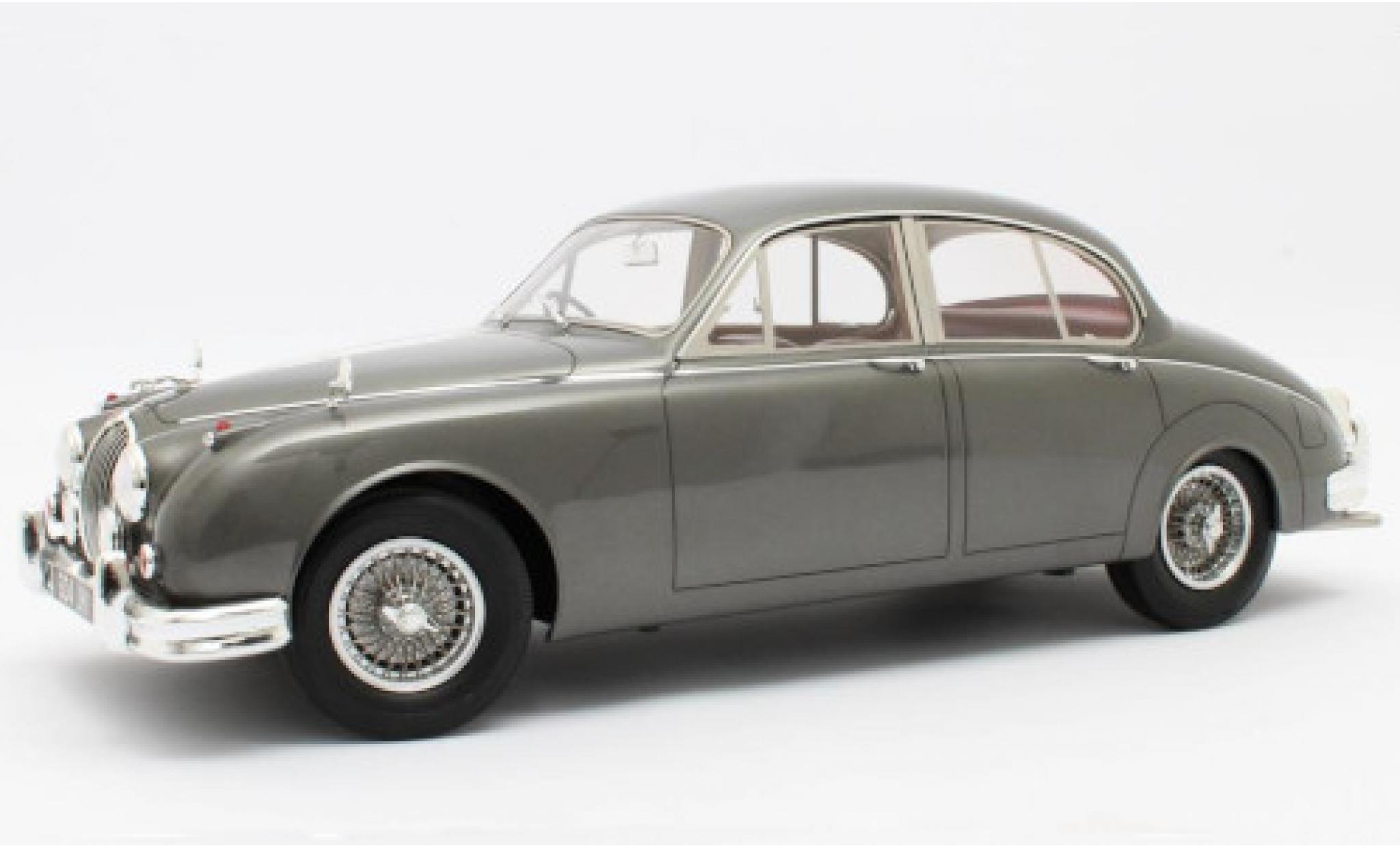 Jaguar MK 1/12 Matrix II metallic grijs RHD 1959 modelauto