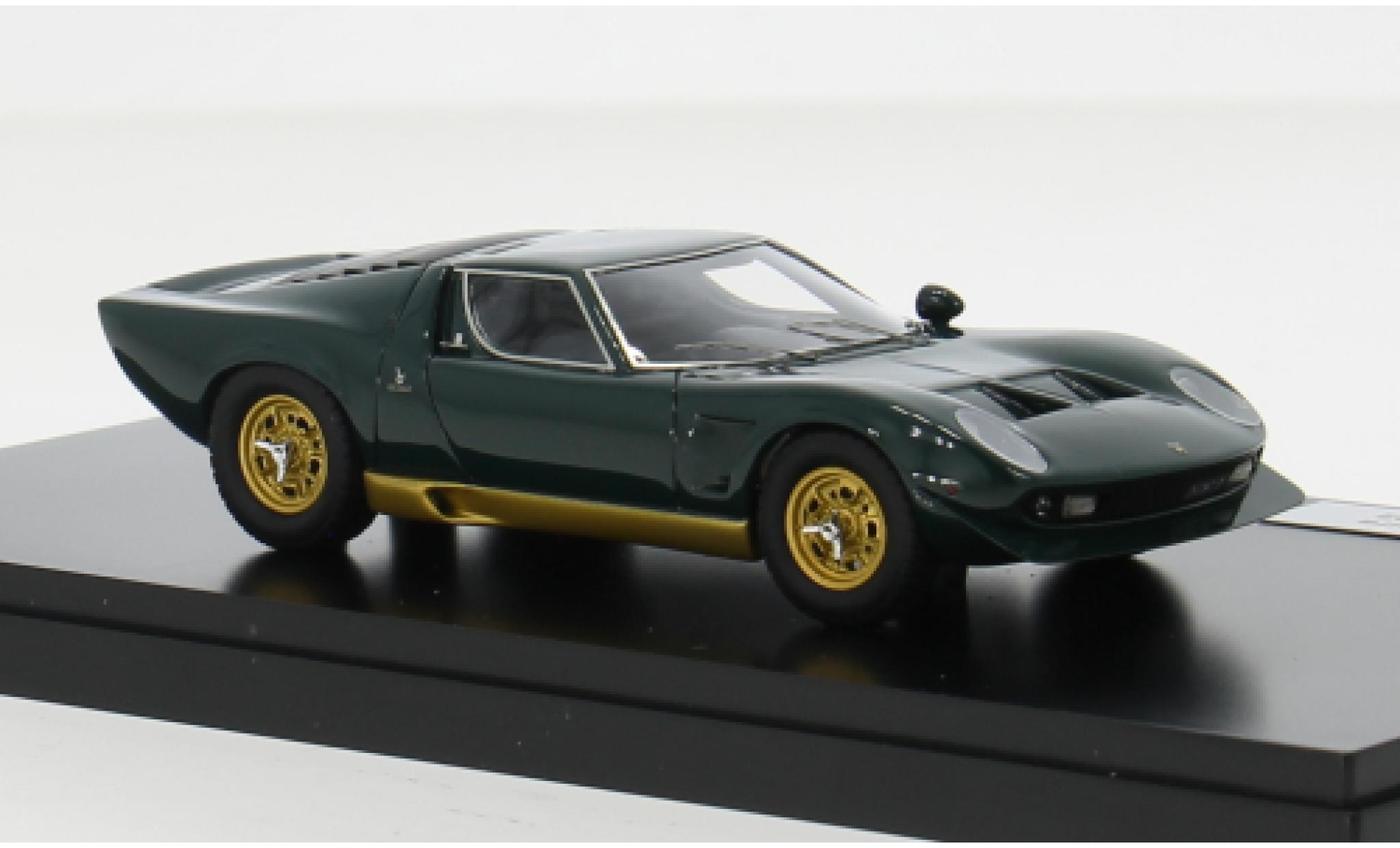 Lamborghini Miura 1/43 Matrix P400 S groen 1969 1:43 modelauto