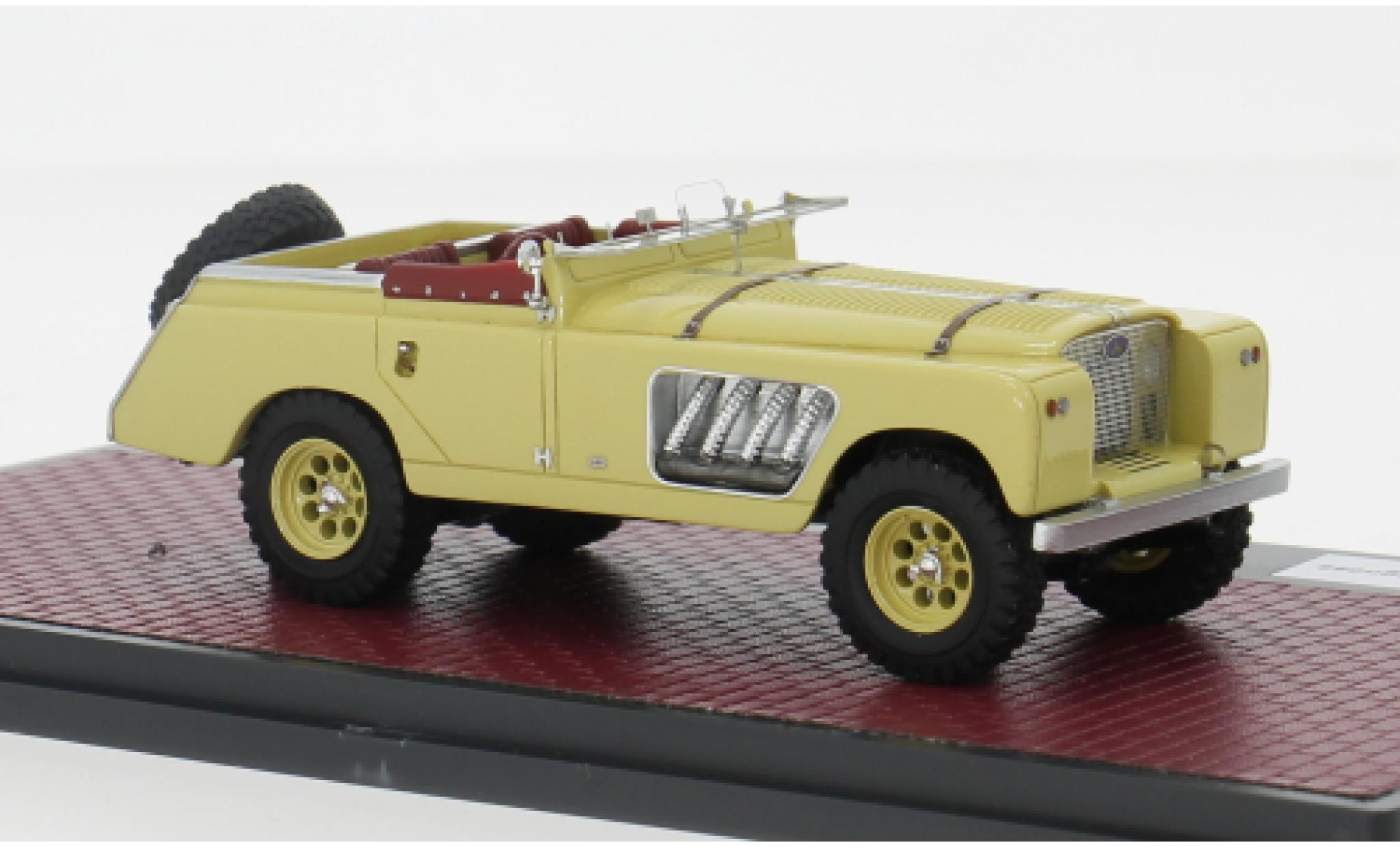 Land Rover 109 1/43 Matrix Bell Aurens Longnose geel 2008 1:43 modelauto