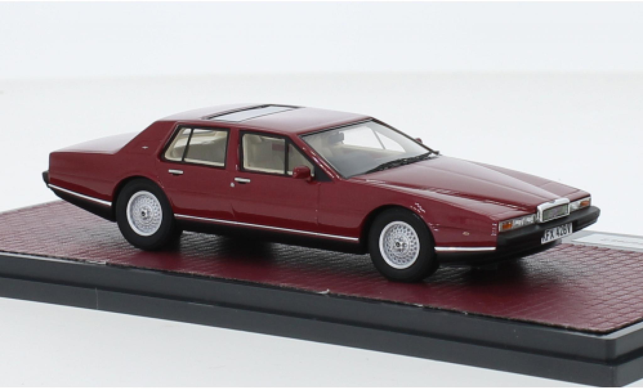 Aston Martin Lagonda 1/43 Matrix S2 metallic rood fonc&eacute; RHD 1980 modelauto