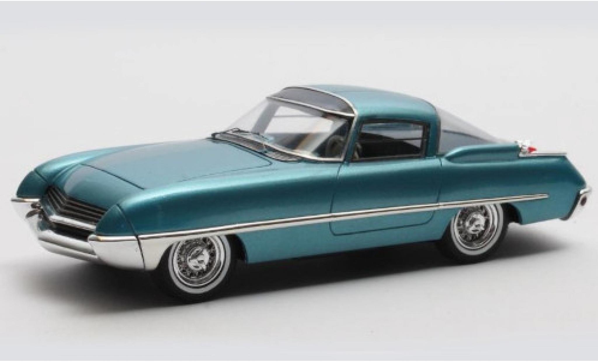 Ford Cougar 1/43 Matrix 406 Concept Car metallic blauw 1962 modelauto