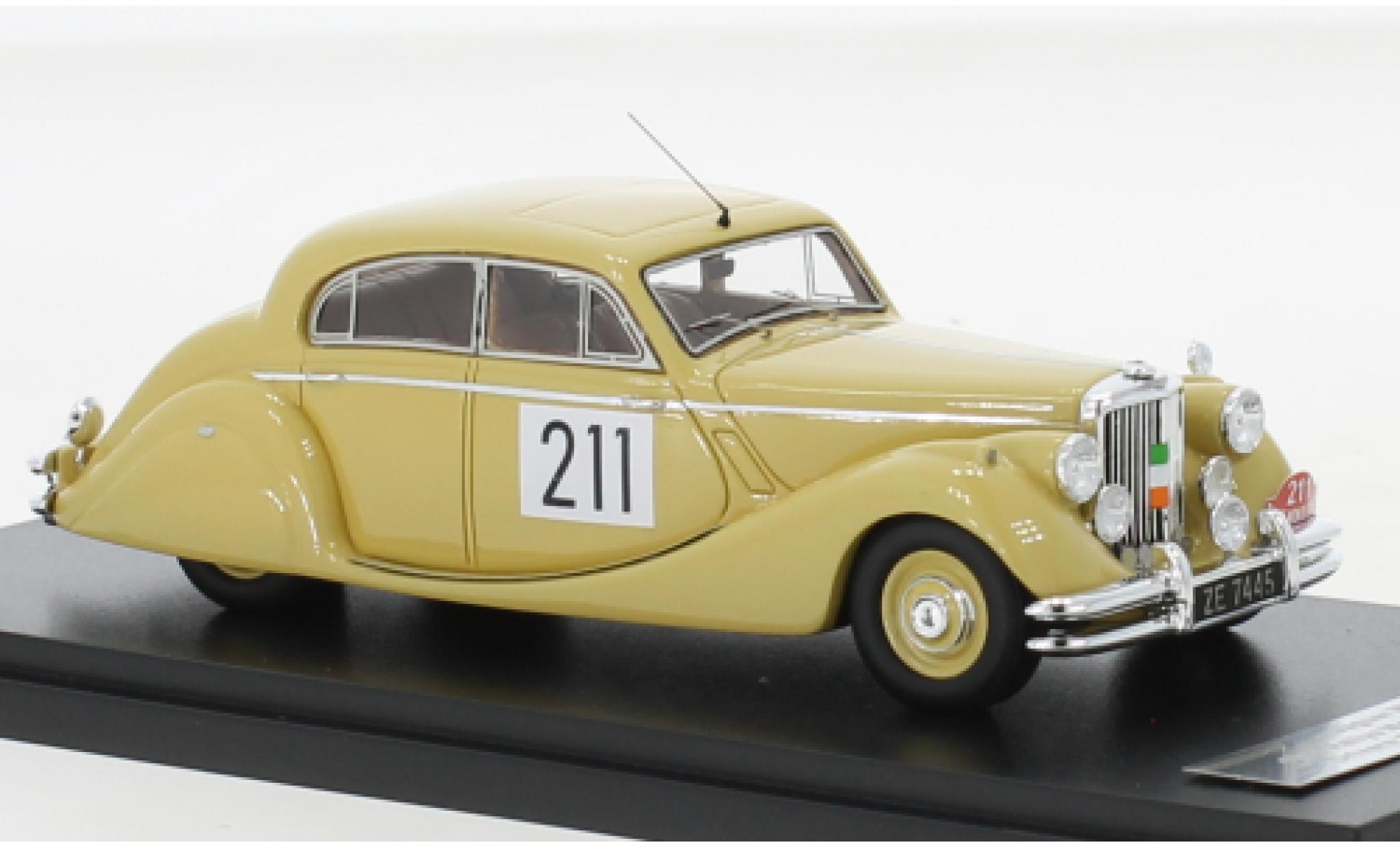 Jaguar MK 1/43 Matrix V RHD No.211 Rallye Monte Carlo 1951 modelauto