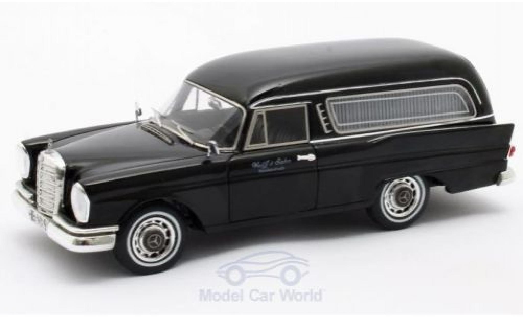 Mercedes 220 1/43 Matrix SE (W111) Pollmann zwart 1966 modelauto