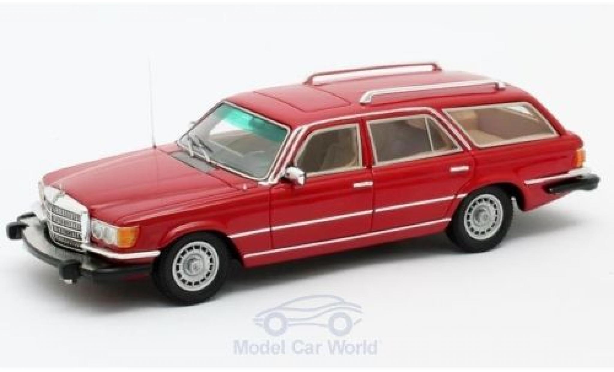 Mercedes 350 1/43 Matrix SE (W116) Crayford Estate rood 1977 modelauto