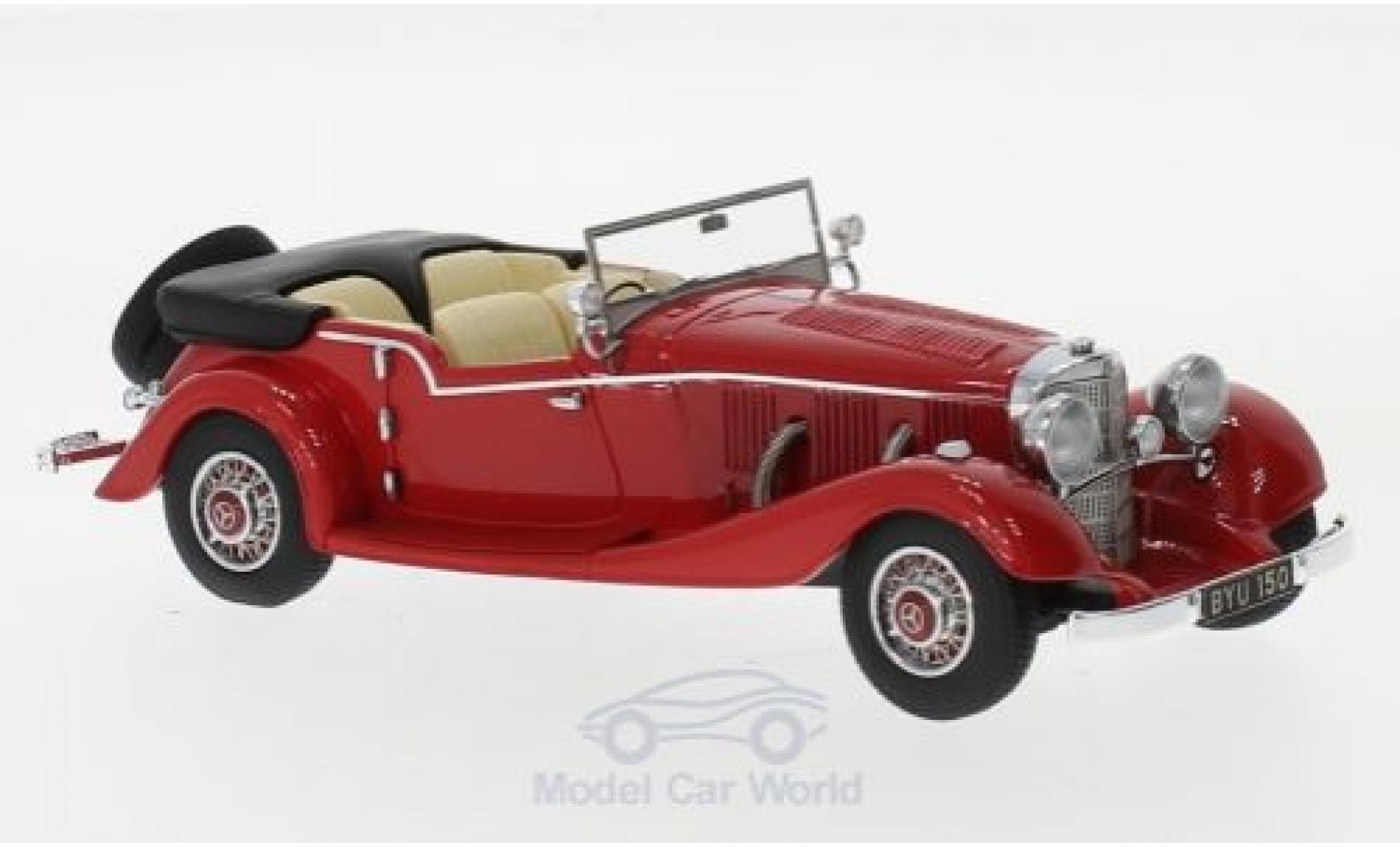 Mercedes 500 K 1/43 Matrix K Tourer Mayfair rood RHD 1934 modelauto