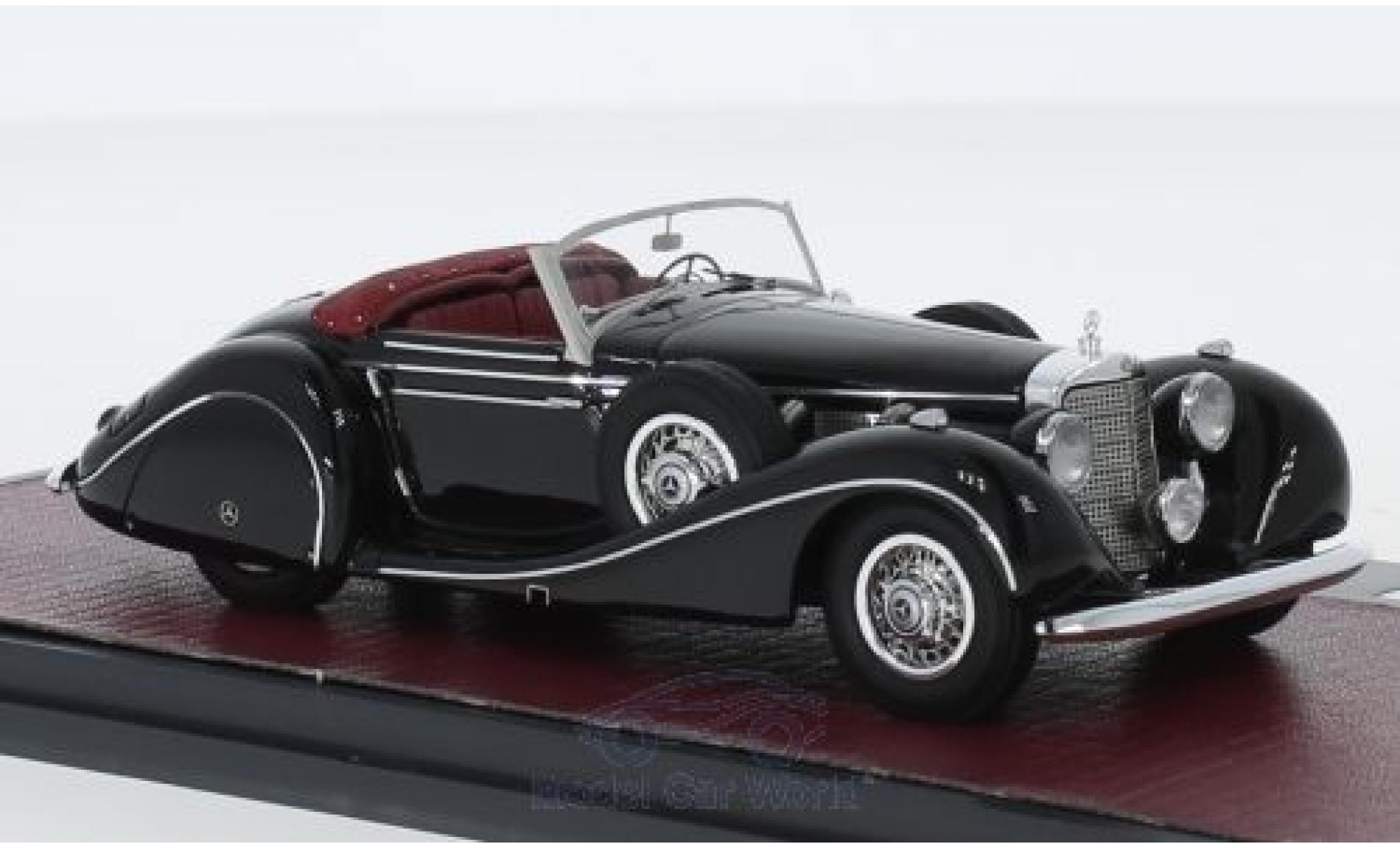 Mercedes 540 1/43 Matrix K Spezialroadster Sindelfingen zwart 1939 modelauto