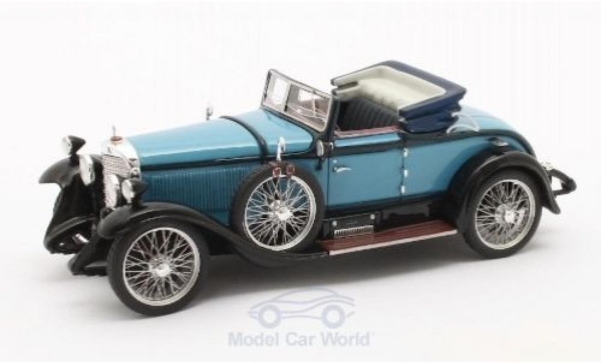 Mercedes Classe S 1/43 Matrix 630K Sport Cabriolet Hibbard & Darrin blauw/zwart 1927 #38182 modelauto