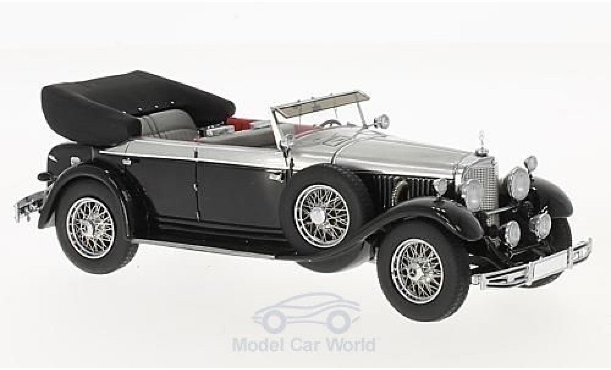 Mercedes 770 1/43 Matrix K (W07) Cabriolet D zwart/grijs 1930 modelauto