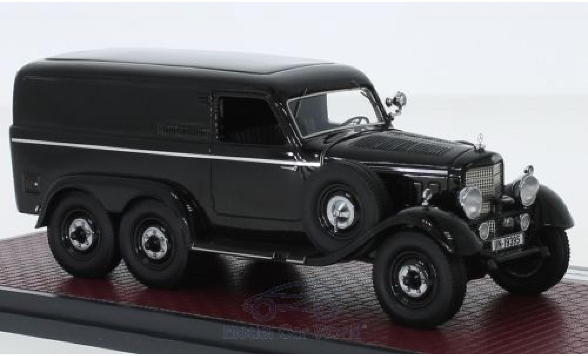 Mercedes G4 1/43 Matrix (W31) Bestelwagen zwart 1939 modelauto
