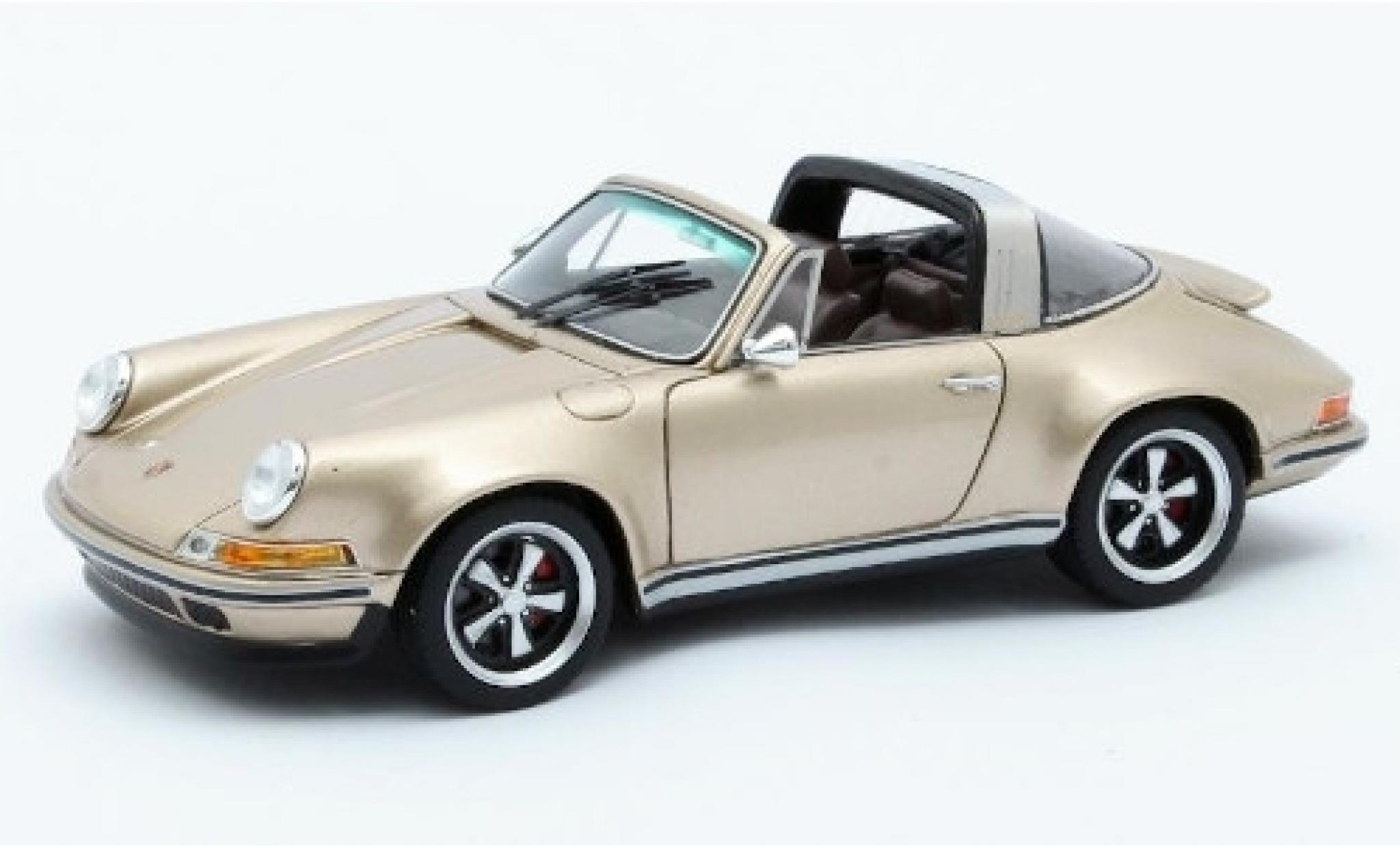 Porsche 911 1/43 Matrix Targa Singer Design gold modelauto