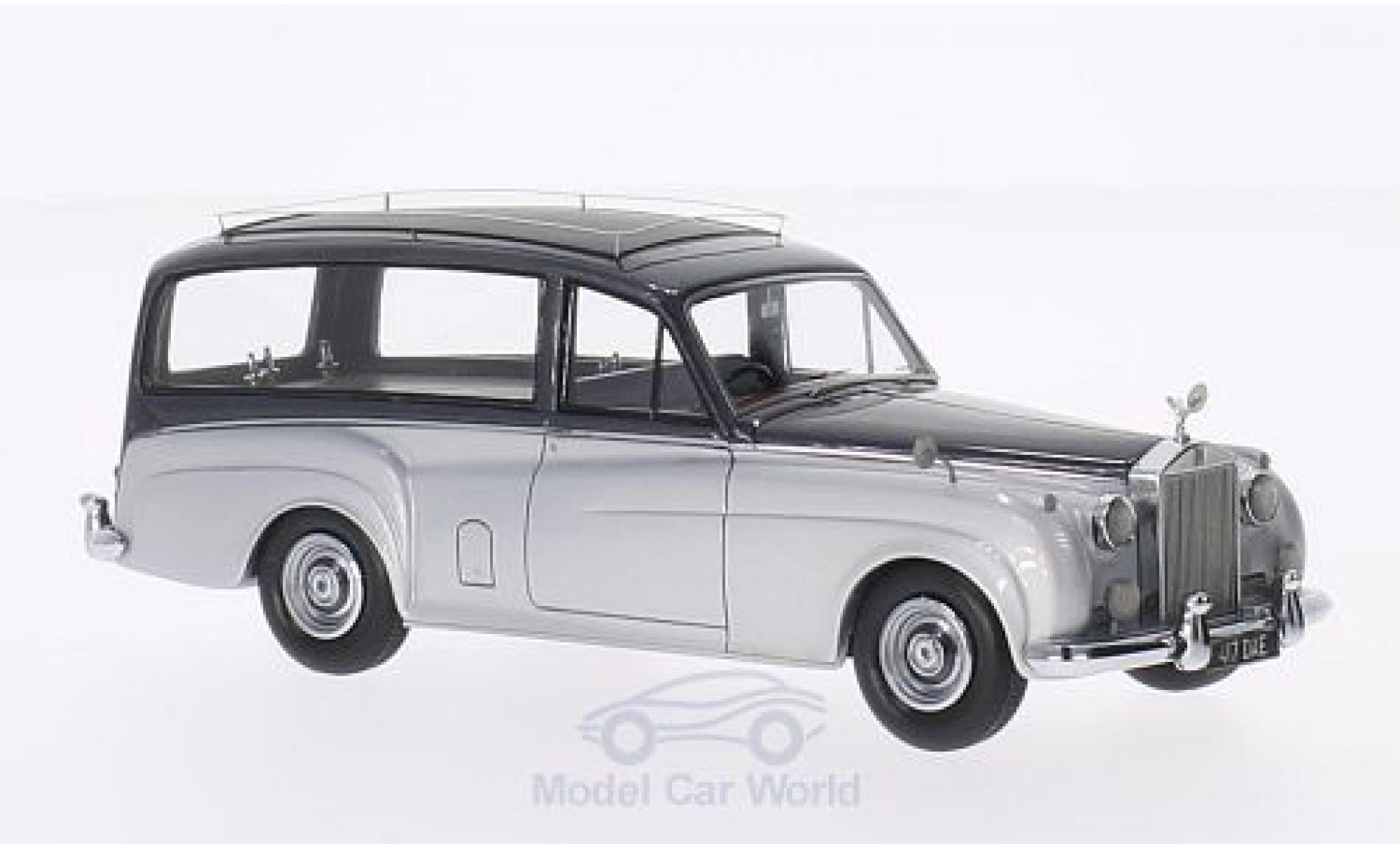 Rolls Royce Silver Cloud 1/43 Matrix Simpson & Slater Hearse grijs/metallic grijs RHD modelauto