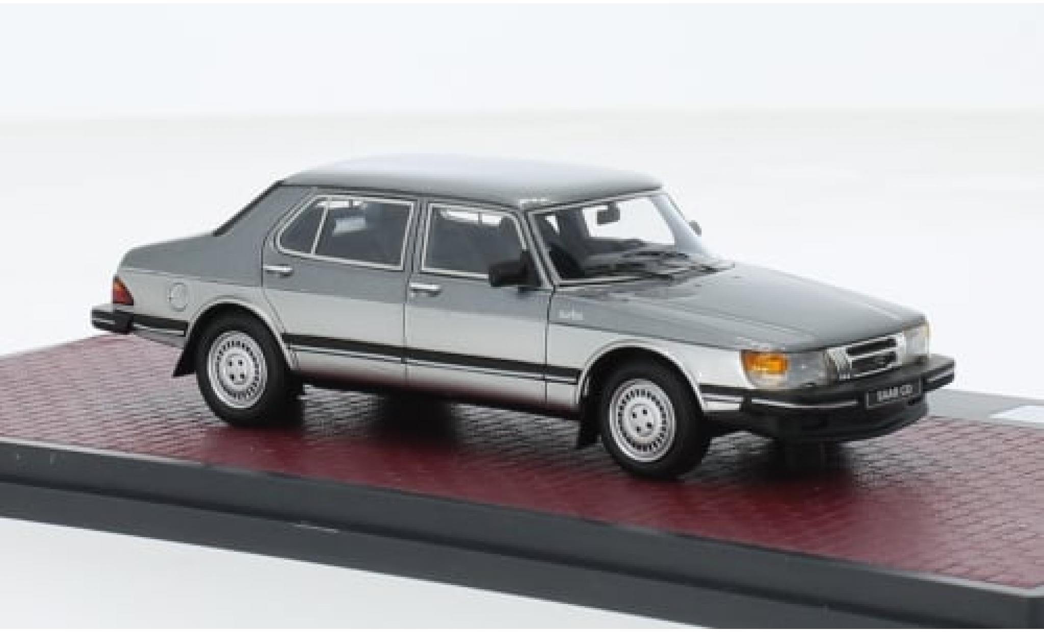 Saab 900 1/43 Matrix CD Turbo metallic grijs 1981 1:43 modelauto