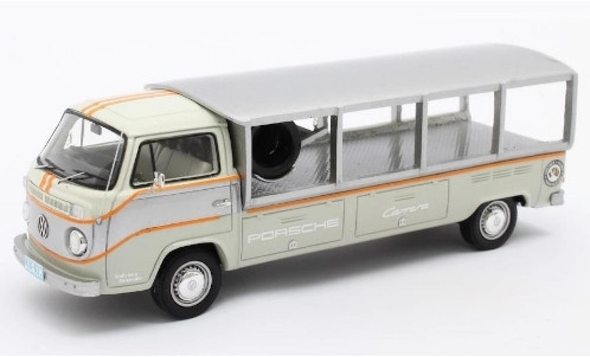 Volkswagen T2 1/43 Matrix Renntransporter grijs/wit RHD 1976 modelauto
