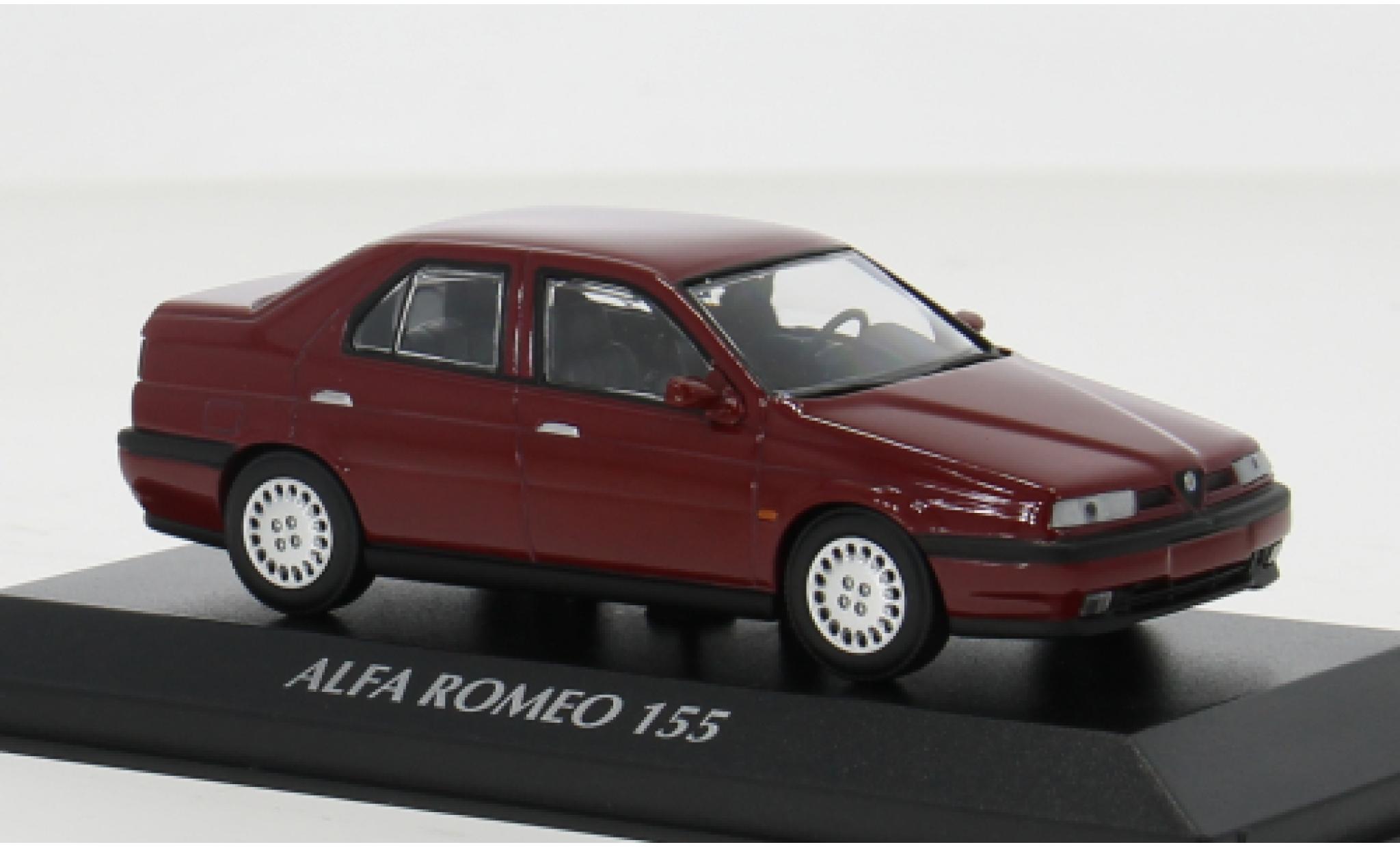 Alfa Romeo 155 1/43 Maxichamps rood 1992 1:43 modelauto