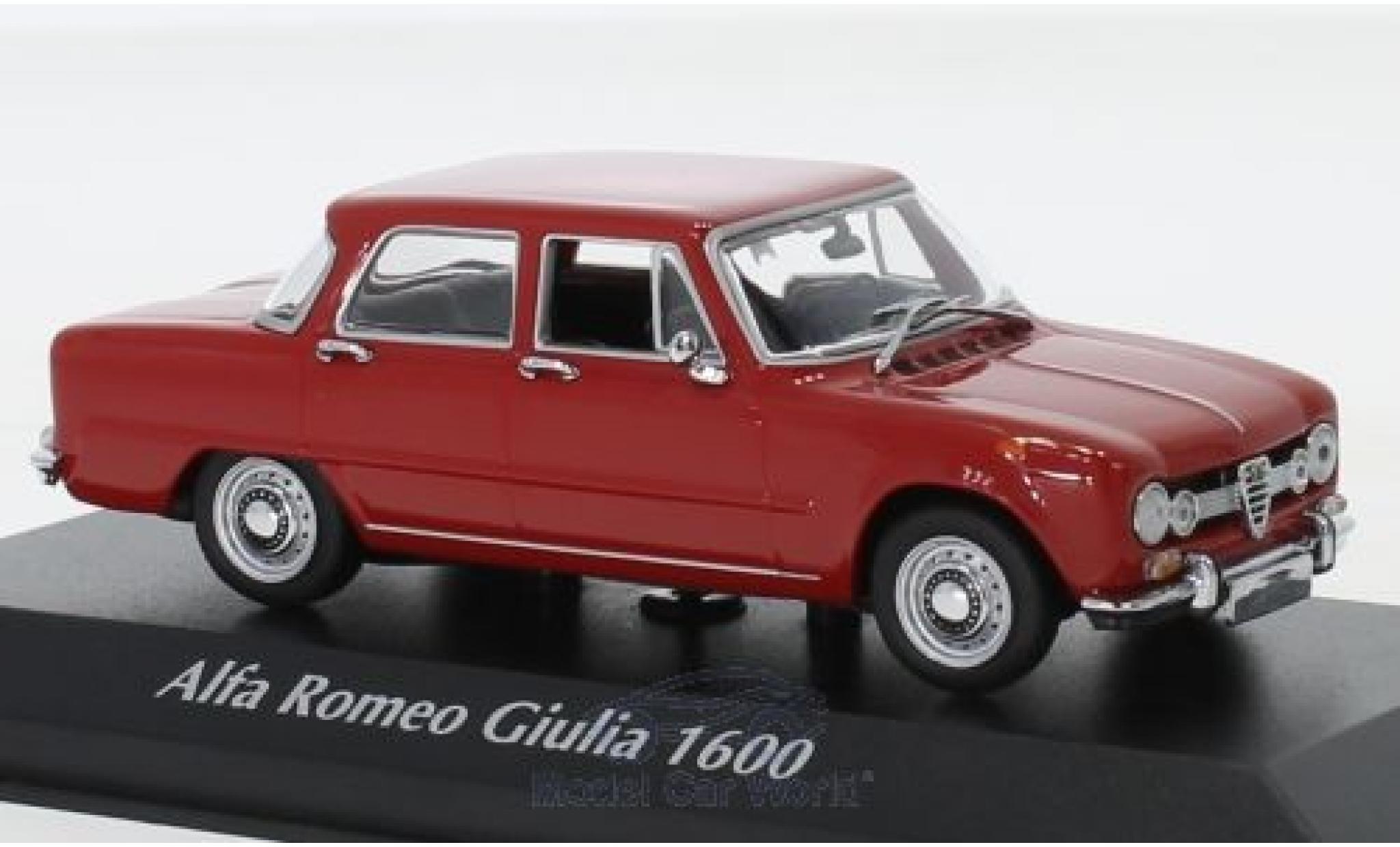 Alfa Romeo Giulia 1/43 Maxichamps 1600 rood 1970 modelauto