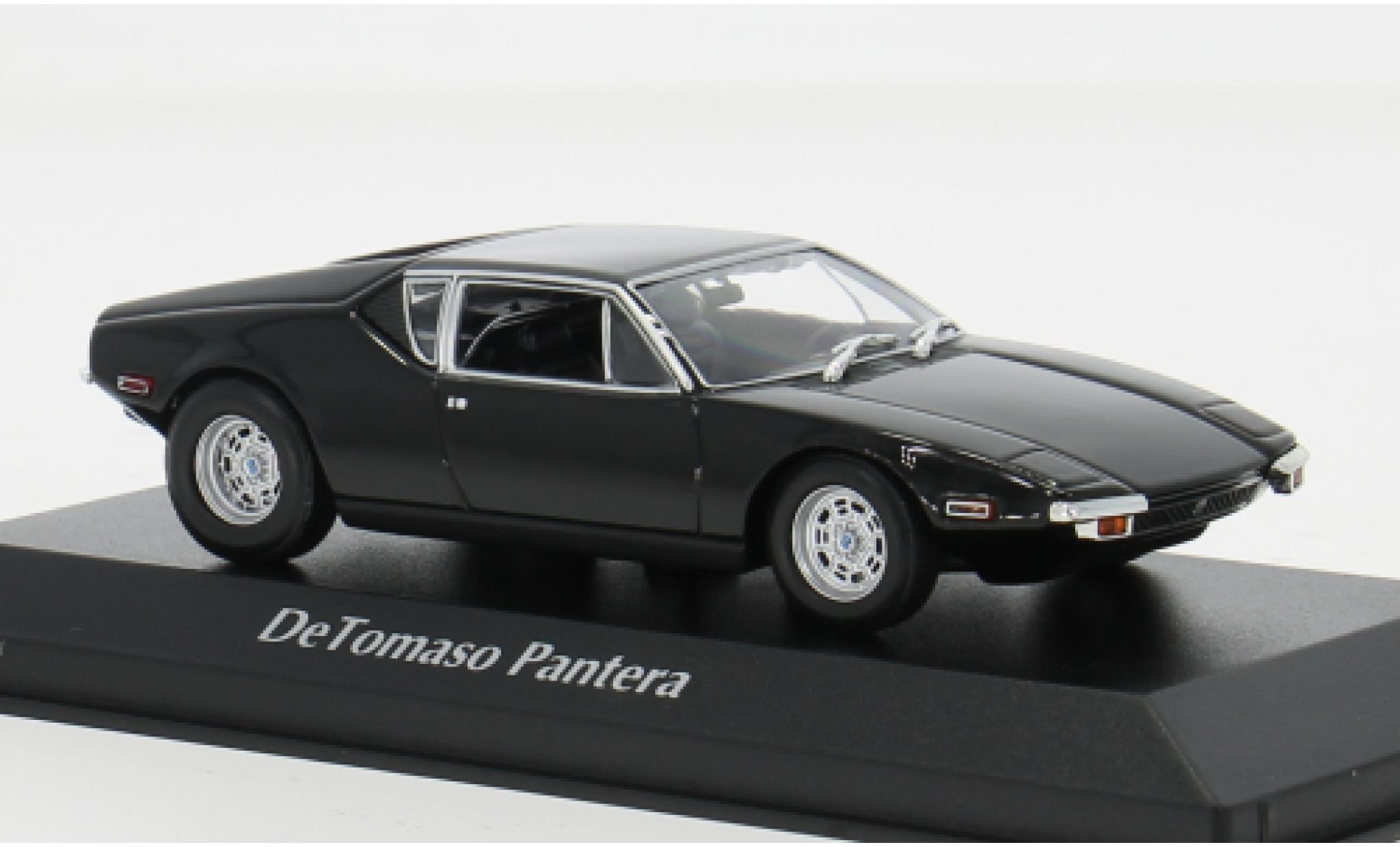 De Tomaso Pantera 1/43 Maxichamps zwart 1972 1:43 modelauto