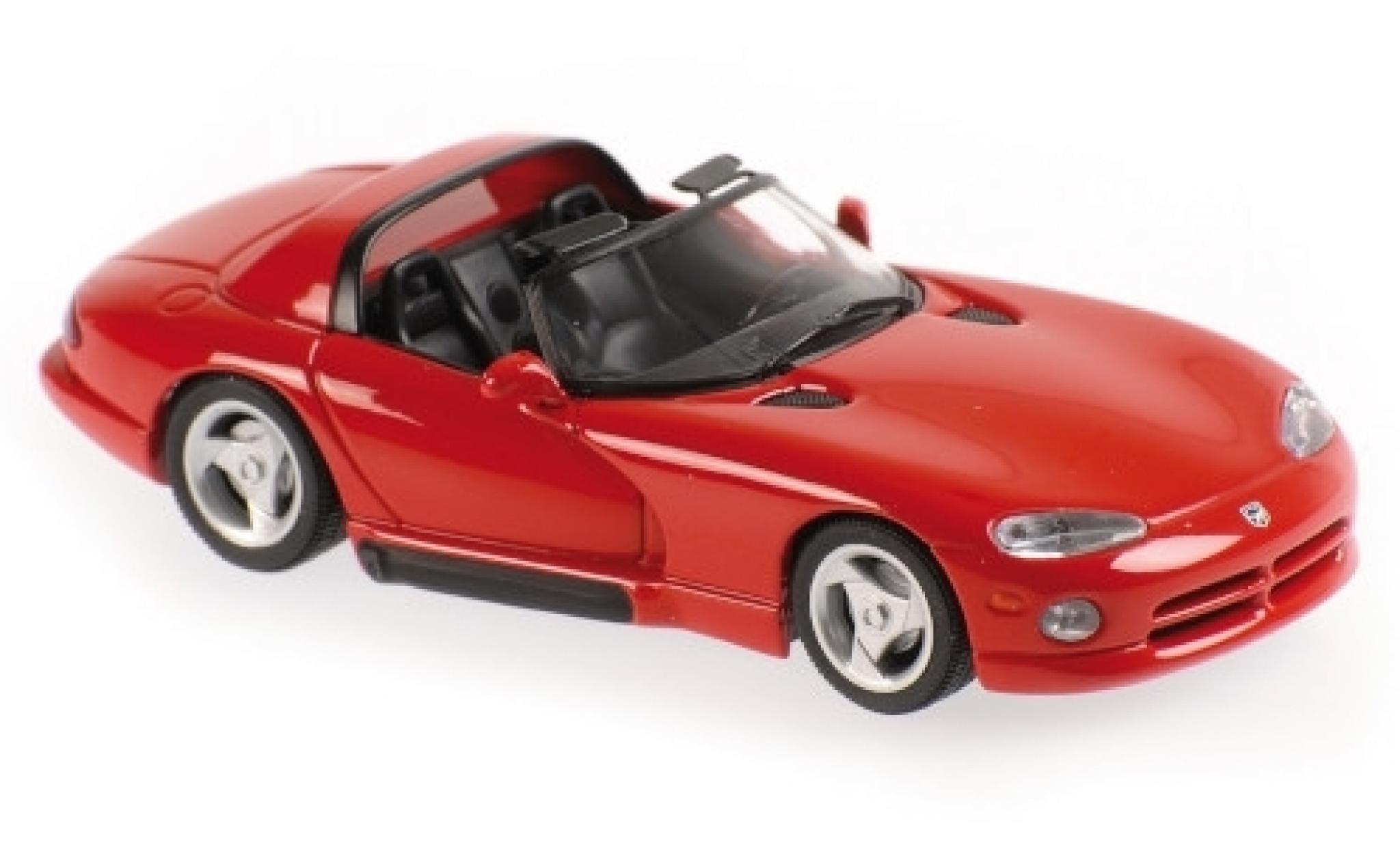 Dodge Viper 1/43 Maxichamps rood 1993 modelauto