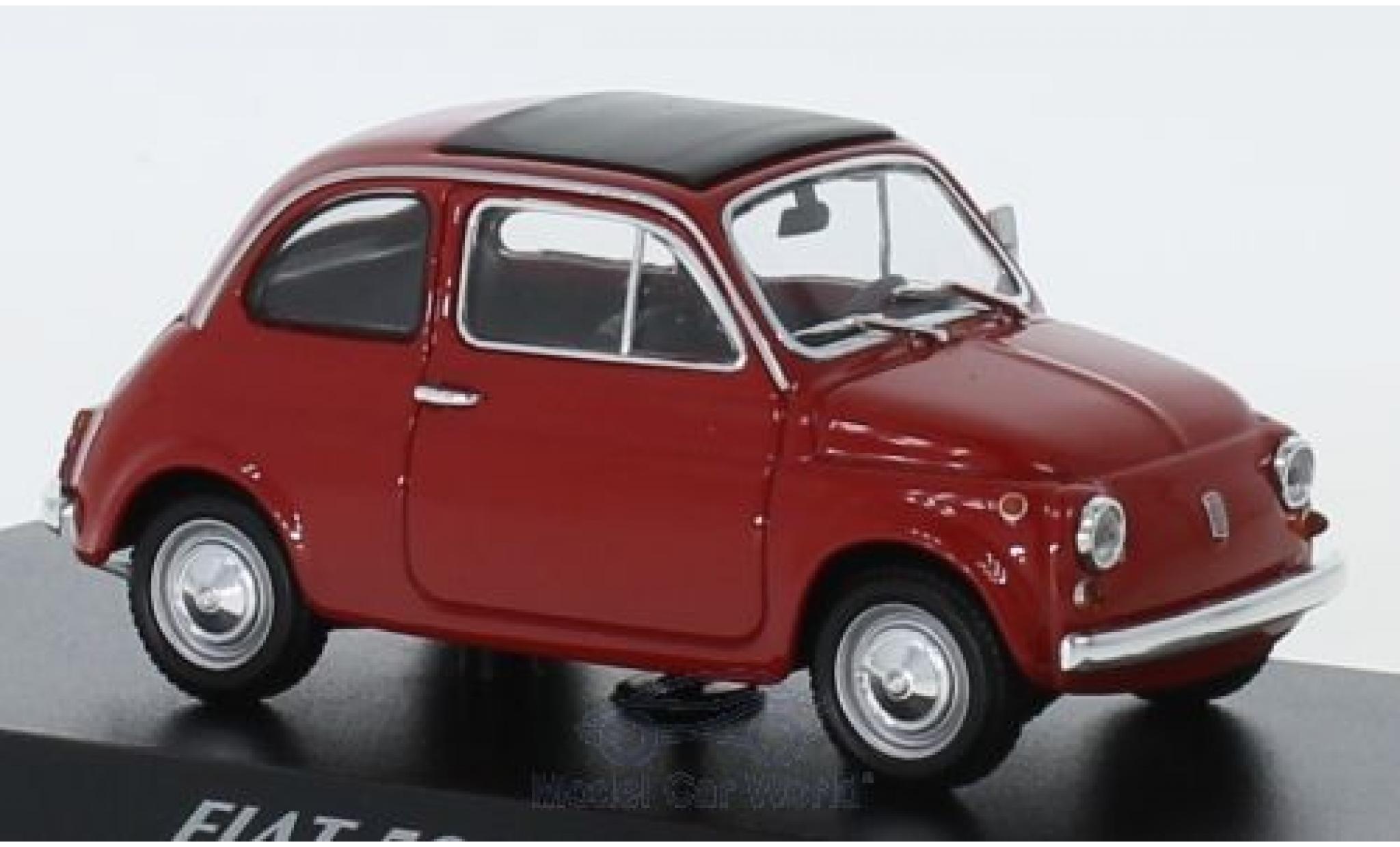 Fiat 500 1/43 Maxichamps L rood 1965 modelauto