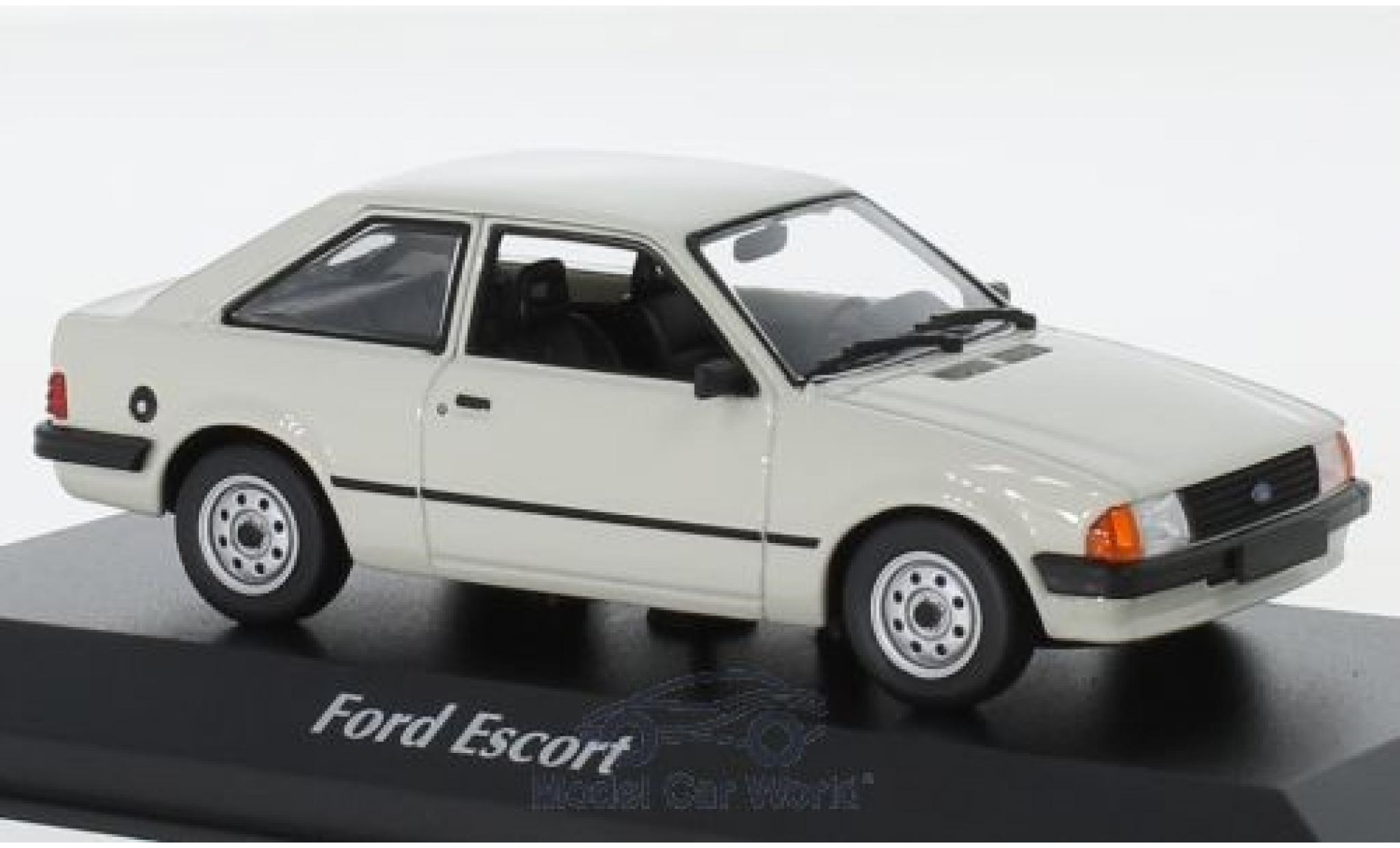 Ford Escort 1/43 Maxichamps MK III grijs 1981 modelauto