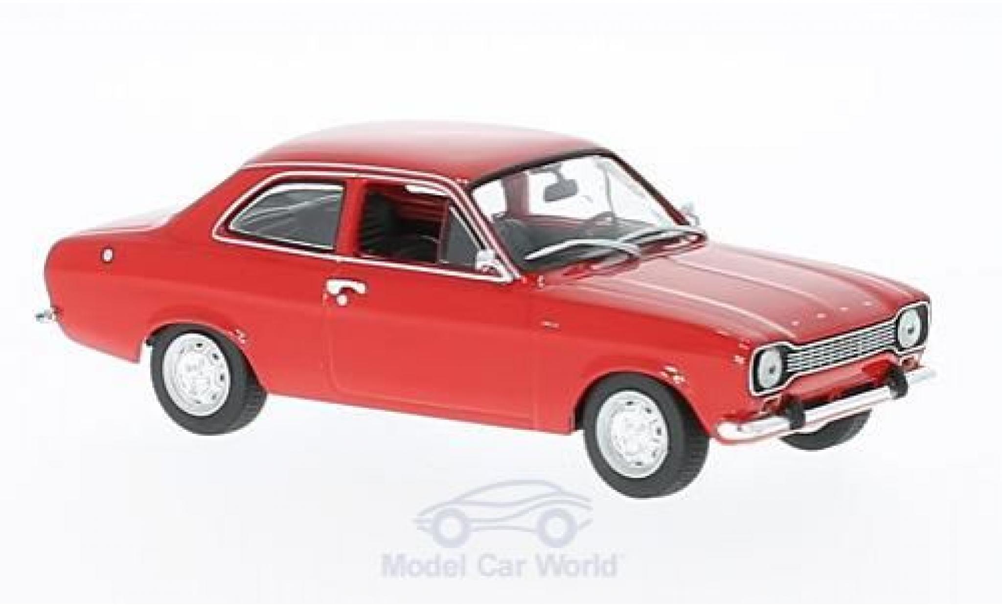 Ford Escort MKI 1/43 Maxichamps MKI rood 1968 modelauto