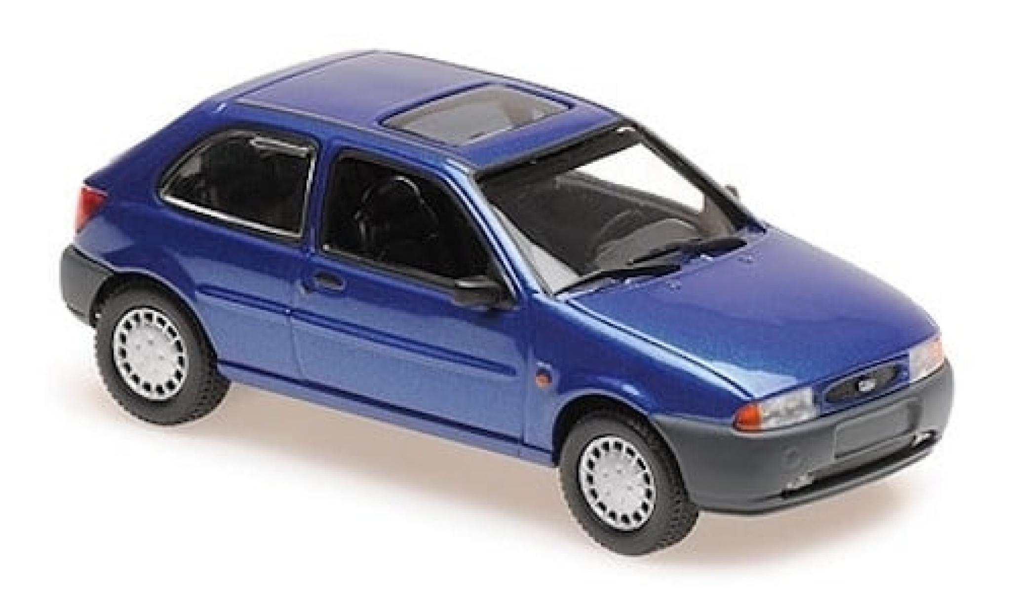 Ford Fiesta 1/43 Maxichamps metallic blauw 1995 1:43 modelauto